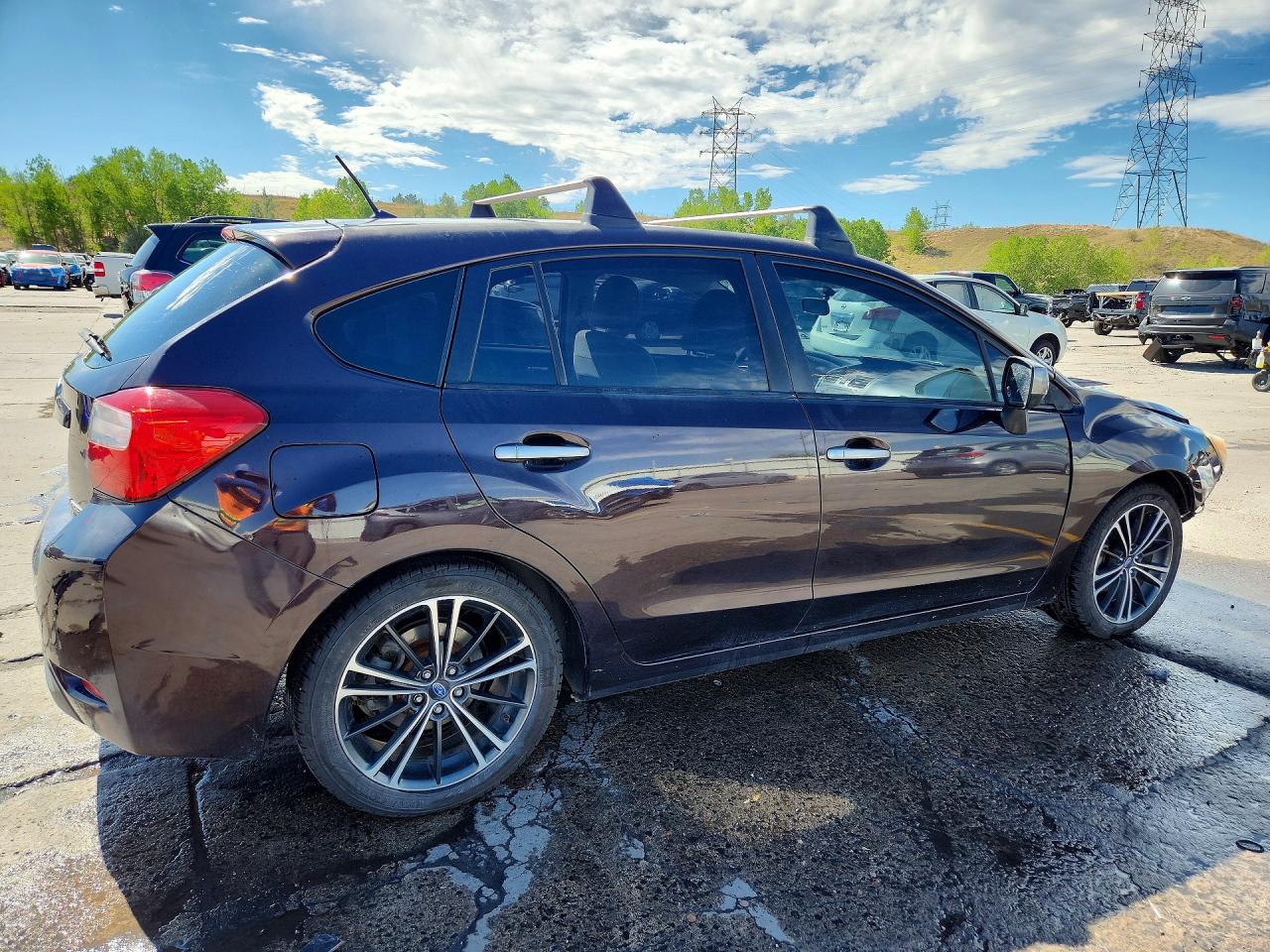 2013 Subaru Impreza Premium Maroon vin: JF1GPAD61D2812289