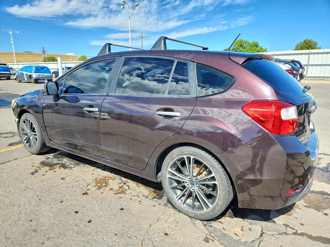 2013 Subaru Impreza Premium Maroon vin: JF1GPAD61D2812289