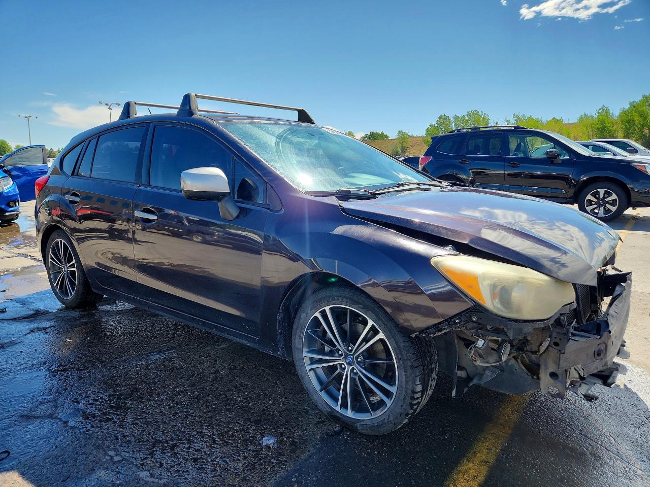 2013 Subaru Impreza Premium Maroon vin: JF1GPAD61D2812289