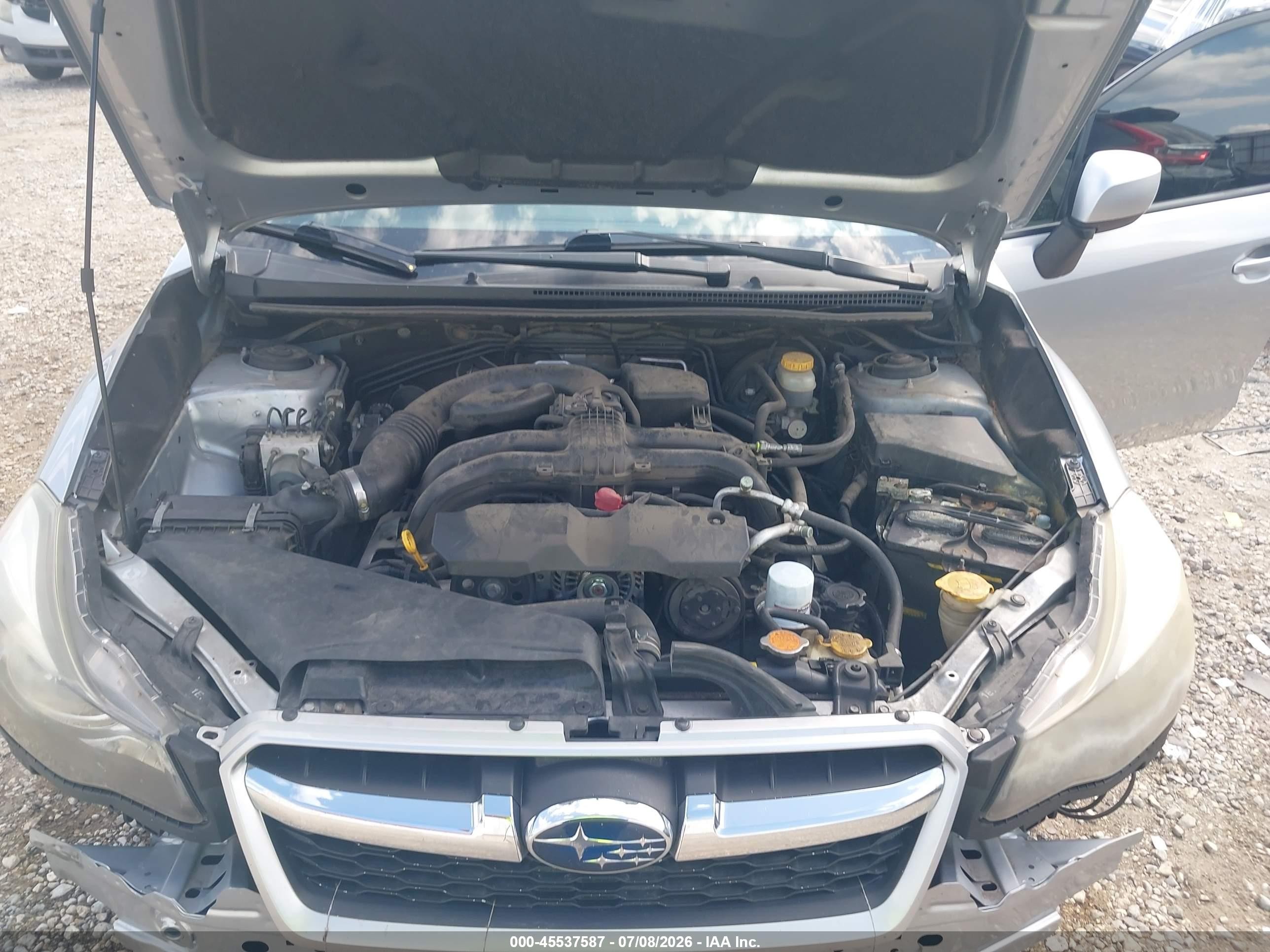 2012 Subaru Impreza 2.0i Premium Silver vin: JF1GPAD62CH201957