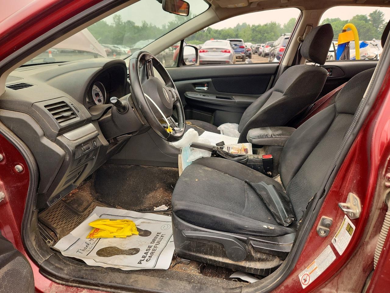 2012 Subaru Impreza Premium Burgundy vin: JF1GPAD62CH233825