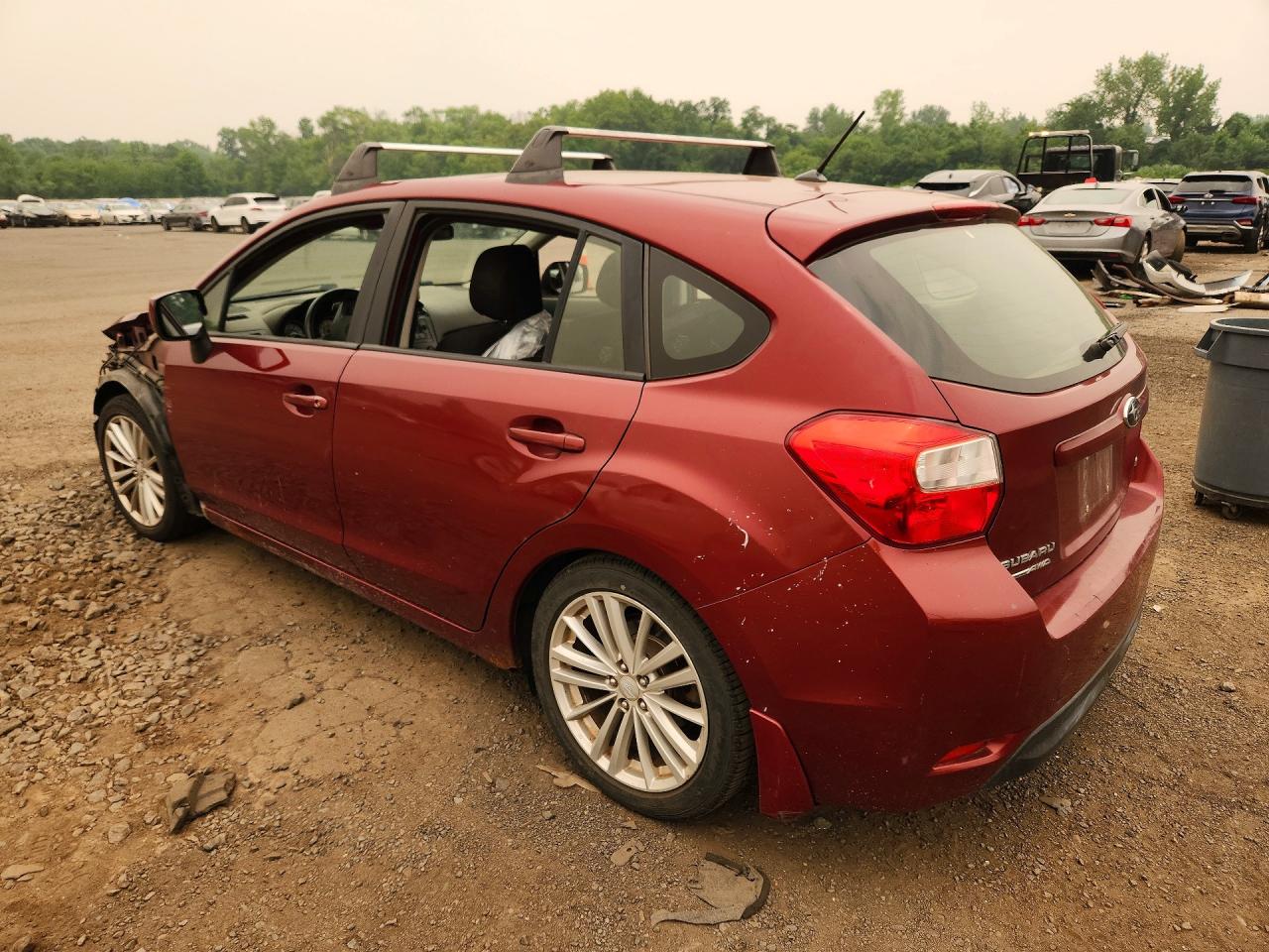 2012 Subaru Impreza Premium Burgundy vin: JF1GPAD62CH233825