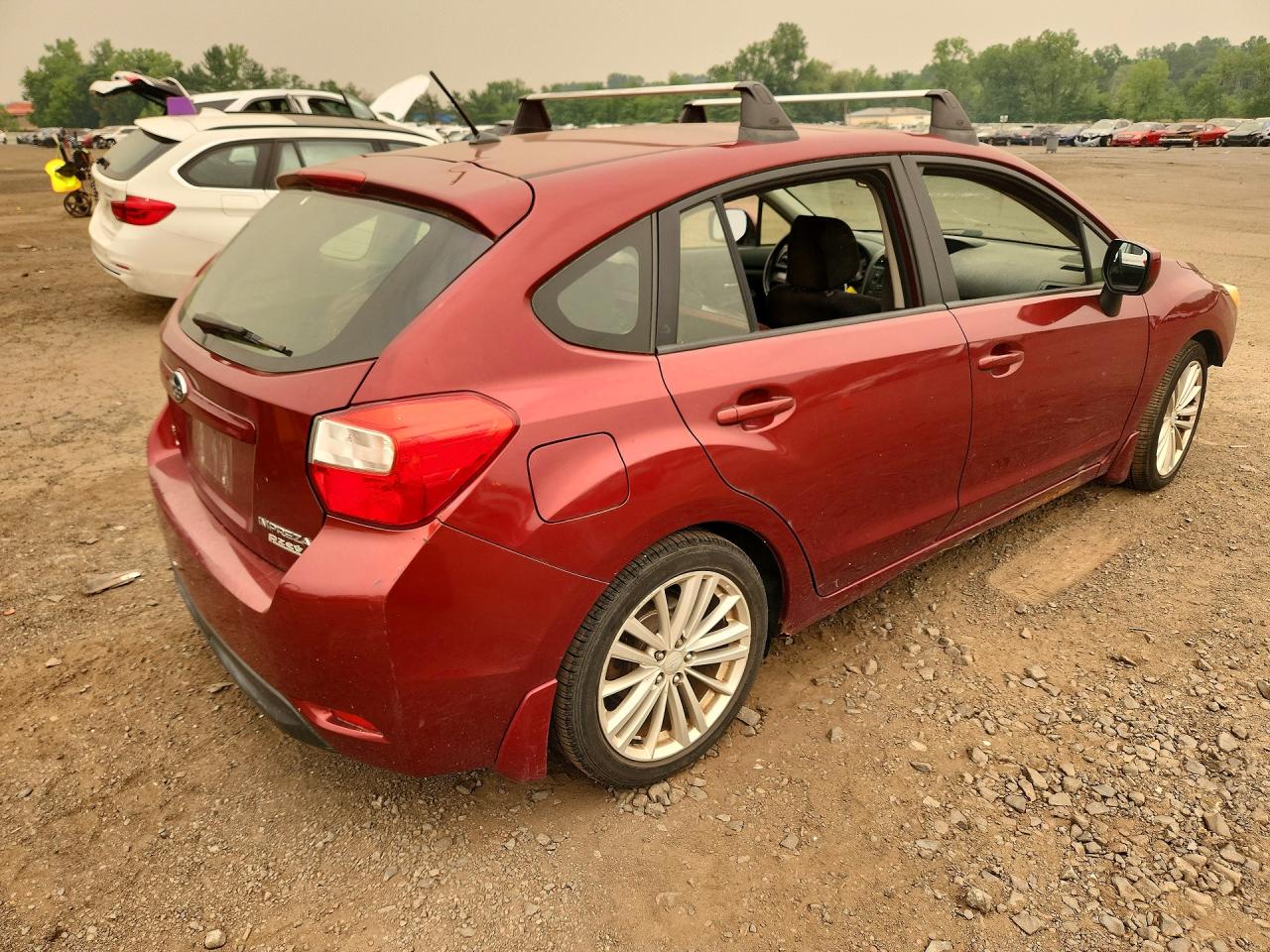 2012 Subaru Impreza Premium Burgundy vin: JF1GPAD62CH233825