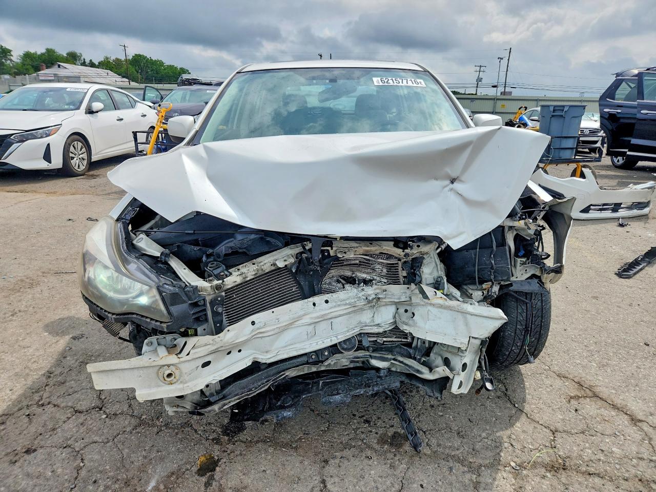 2012 Subaru Impreza Premium White vin: JF1GPAD63CH217133