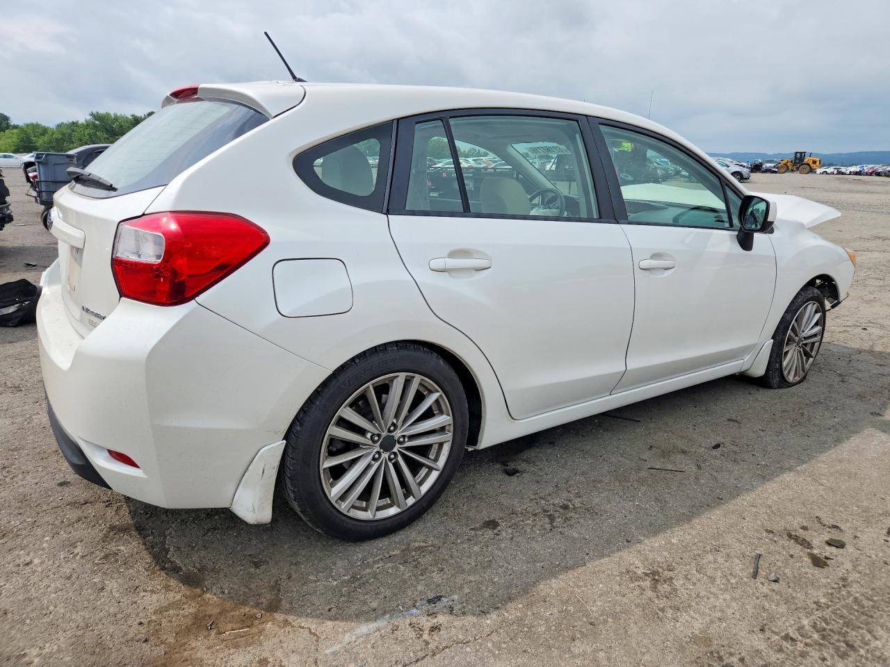 2012 Subaru Impreza Premium White vin: JF1GPAD63CH217133