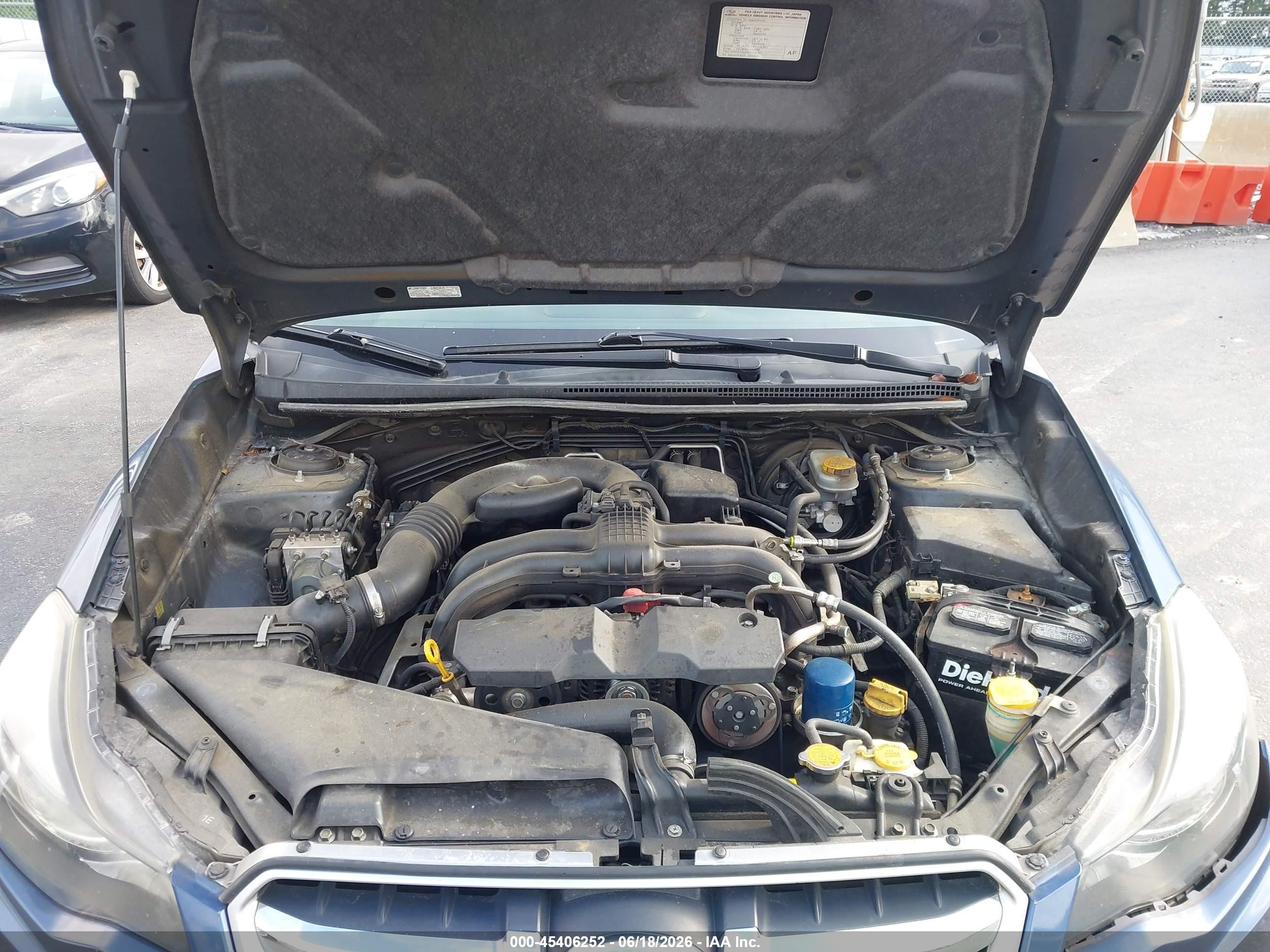 2012 Subaru Impreza 2.0i Premium Blue vin: JF1GPAD63CH228522