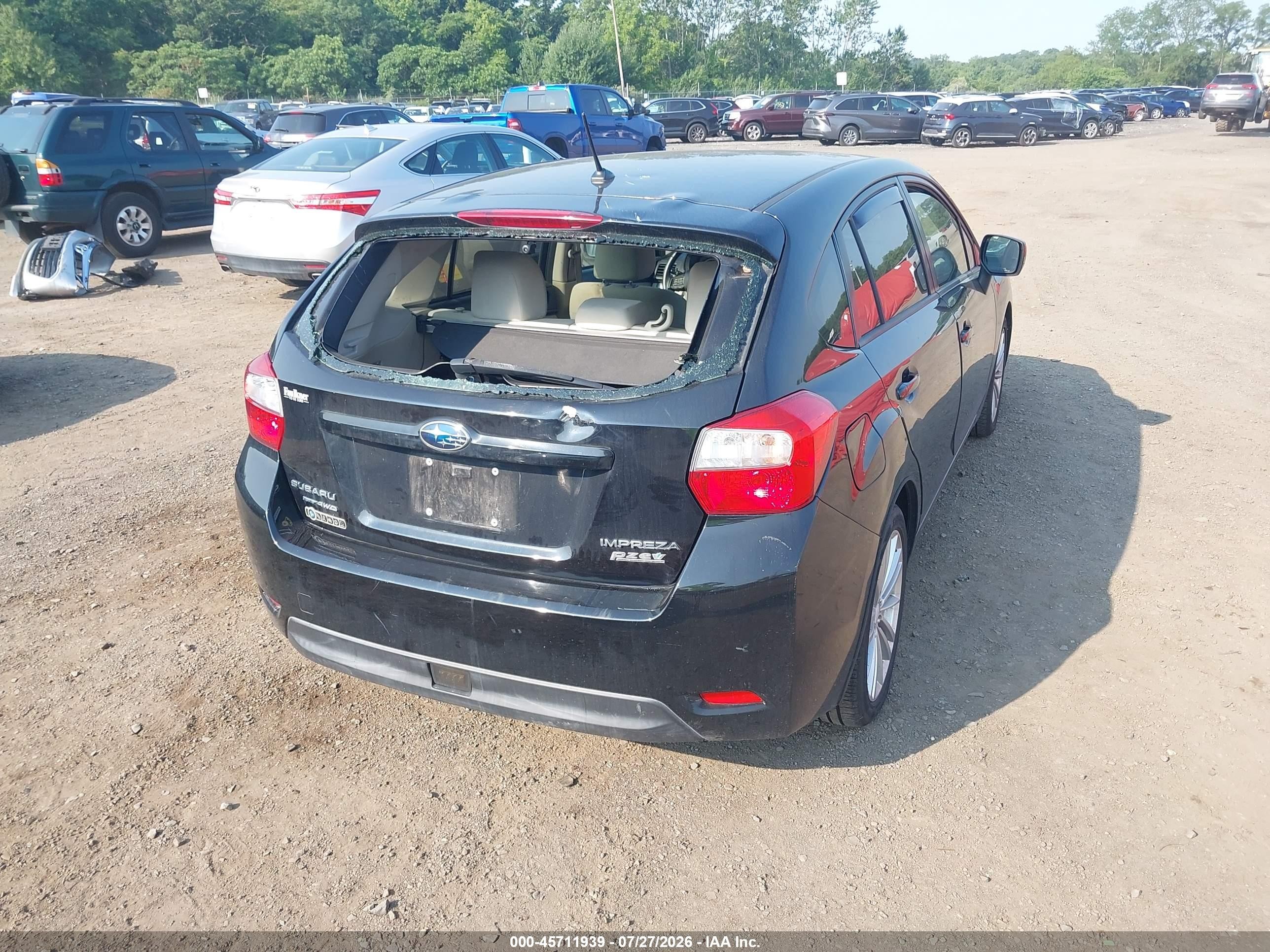 2013 Subaru Impreza 2.0i Premium Black vin: JF1GPAD63D2897037