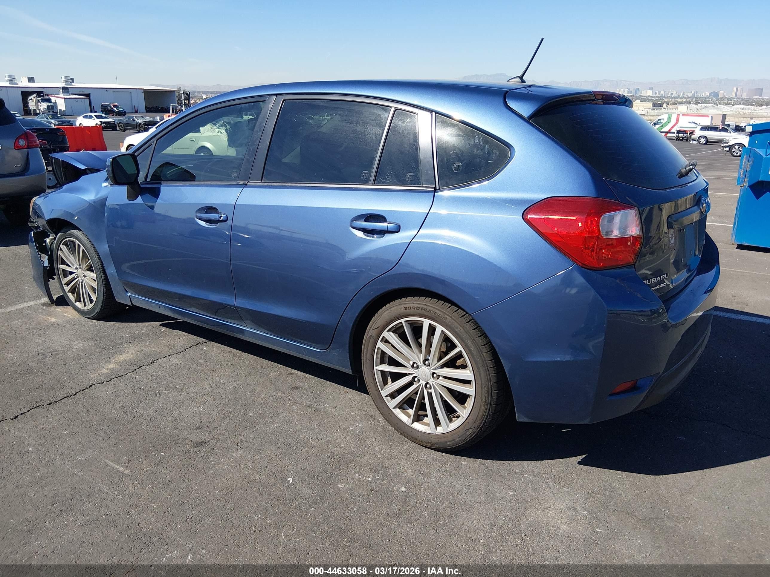 2013 Subaru Impreza 2.0i Premium Blue vin: JF1GPAD63DH854511