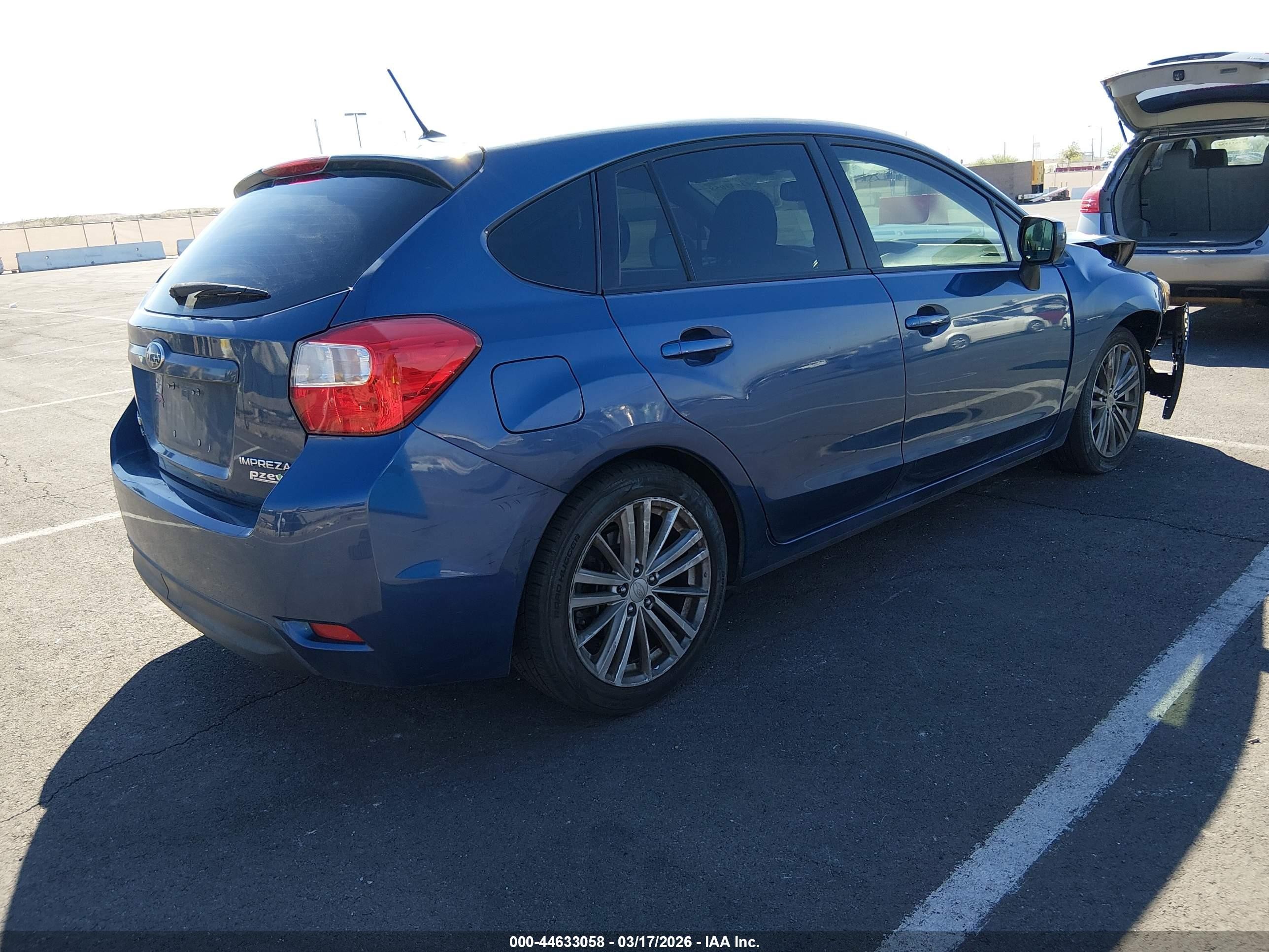 2013 Subaru Impreza 2.0i Premium Blue vin: JF1GPAD63DH854511