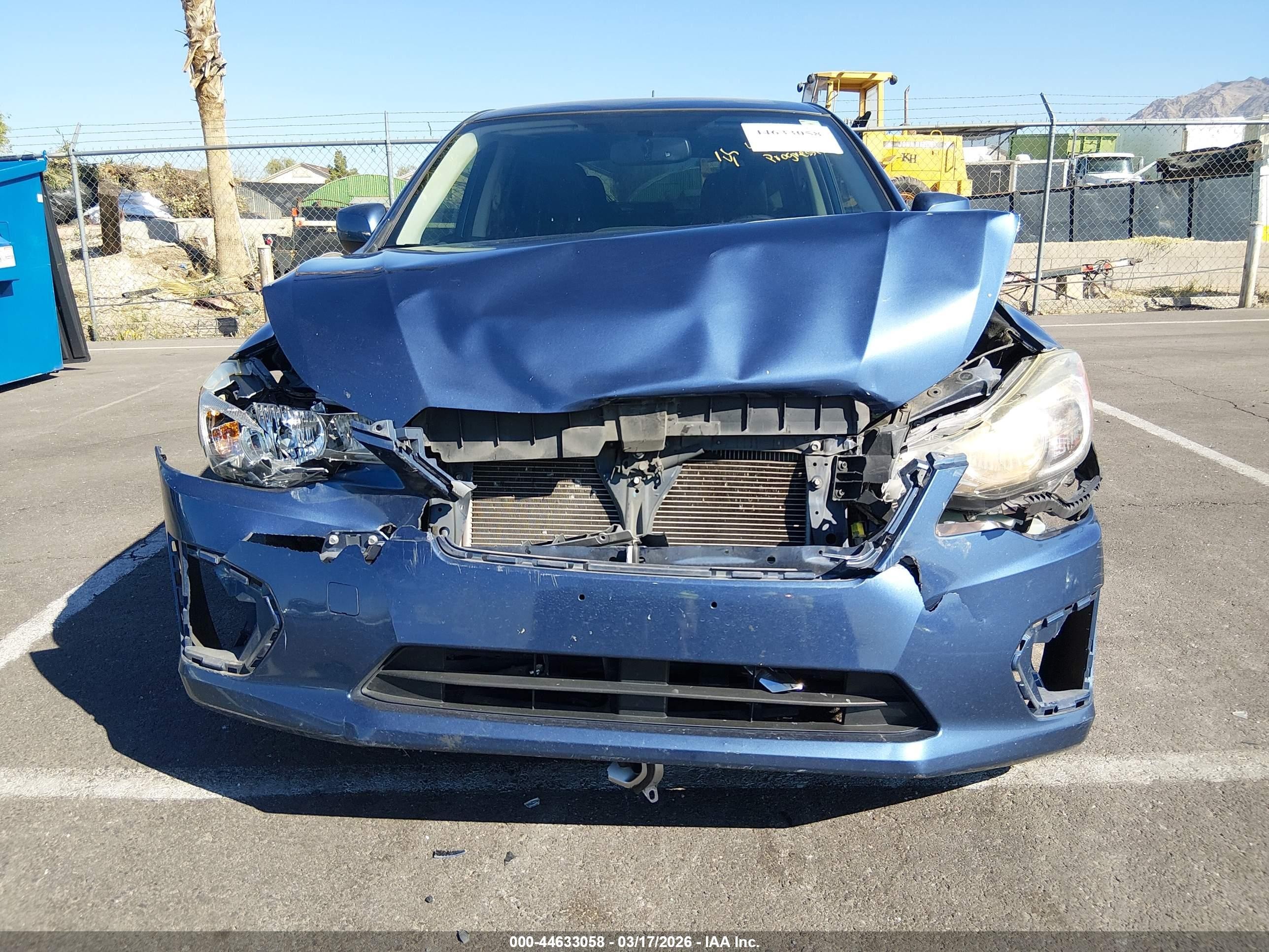 2013 Subaru Impreza 2.0i Premium Blue vin: JF1GPAD63DH854511