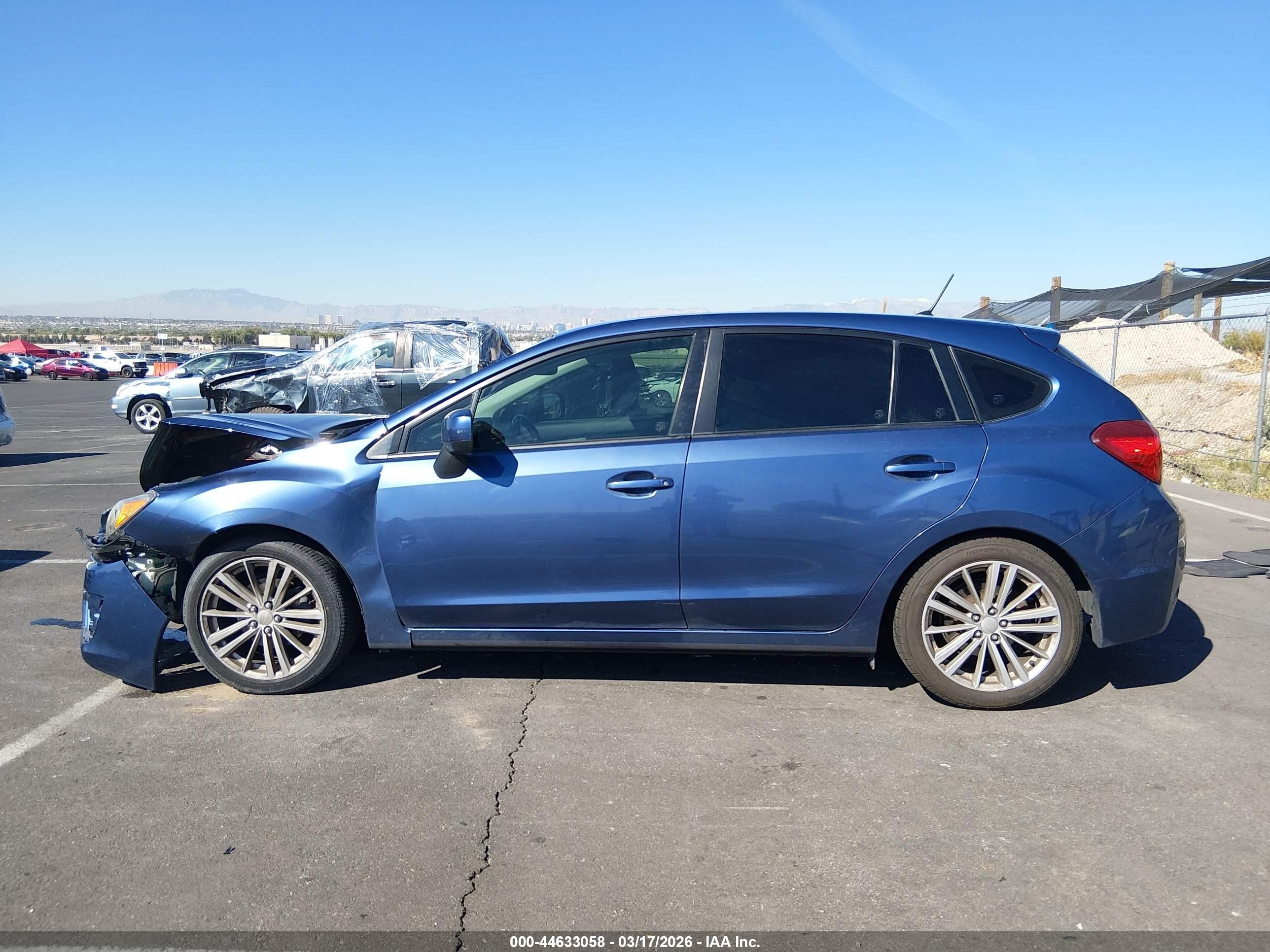 2013 Subaru Impreza 2.0i Premium Blue vin: JF1GPAD63DH854511