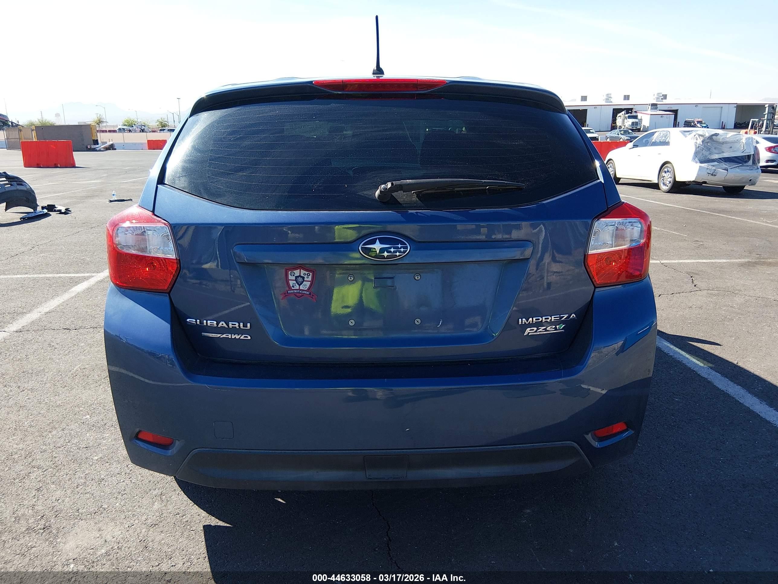 2013 Subaru Impreza 2.0i Premium Blue vin: JF1GPAD63DH854511