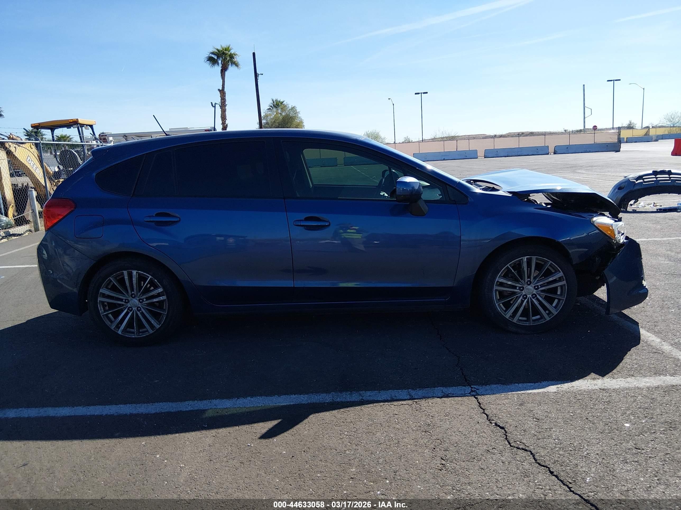 2013 Subaru Impreza 2.0i Premium Blue vin: JF1GPAD63DH854511