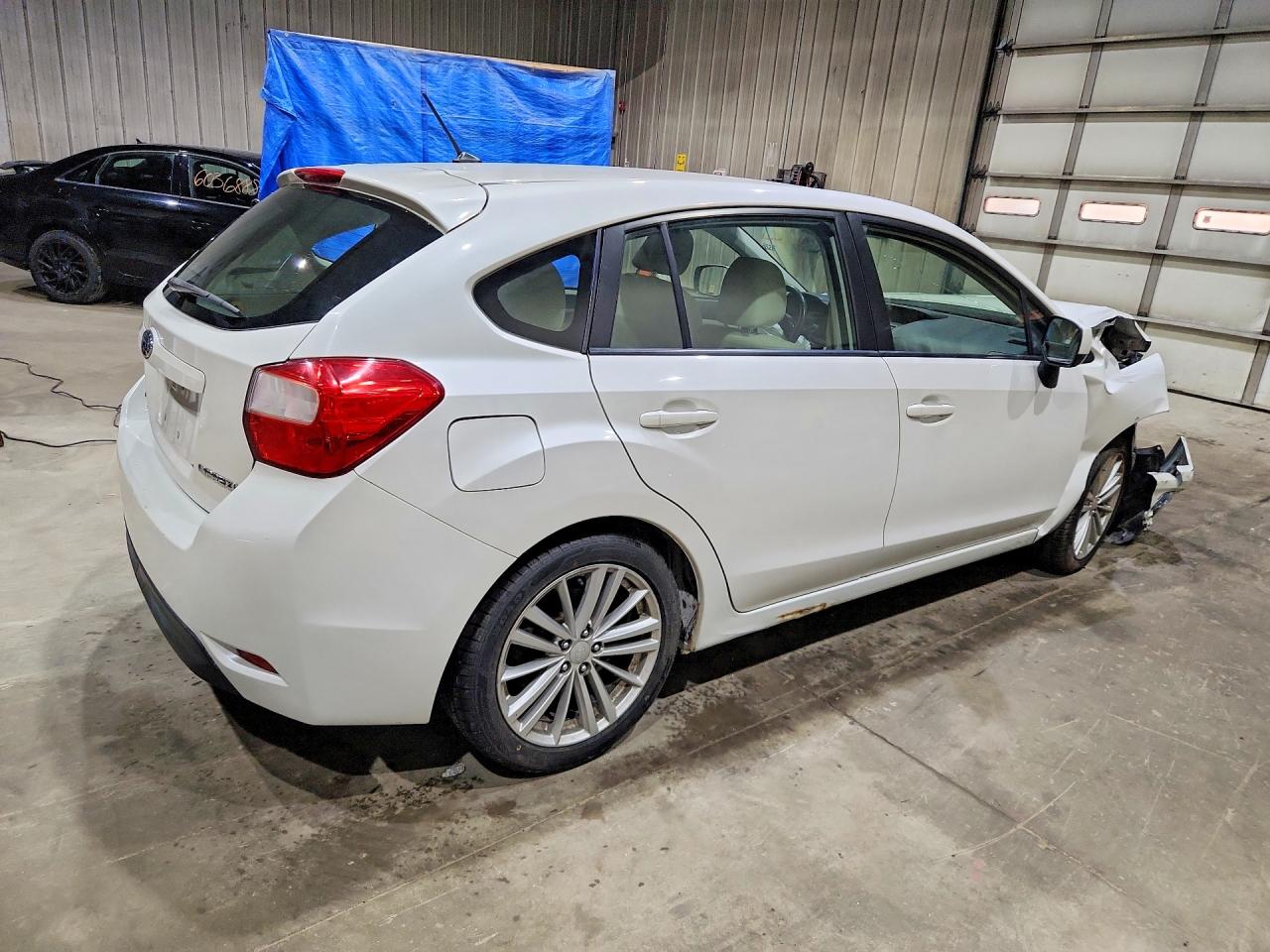 2012 Subaru Impreza Premium White vin: JF1GPAD64CG227742