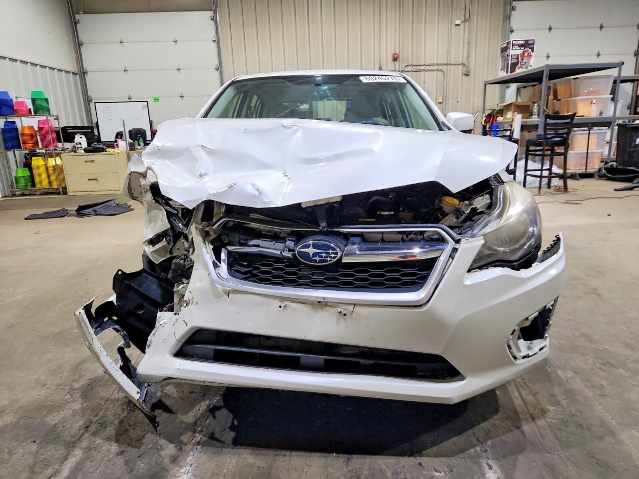 2012 Subaru Impreza Premium White vin: JF1GPAD64CG227742