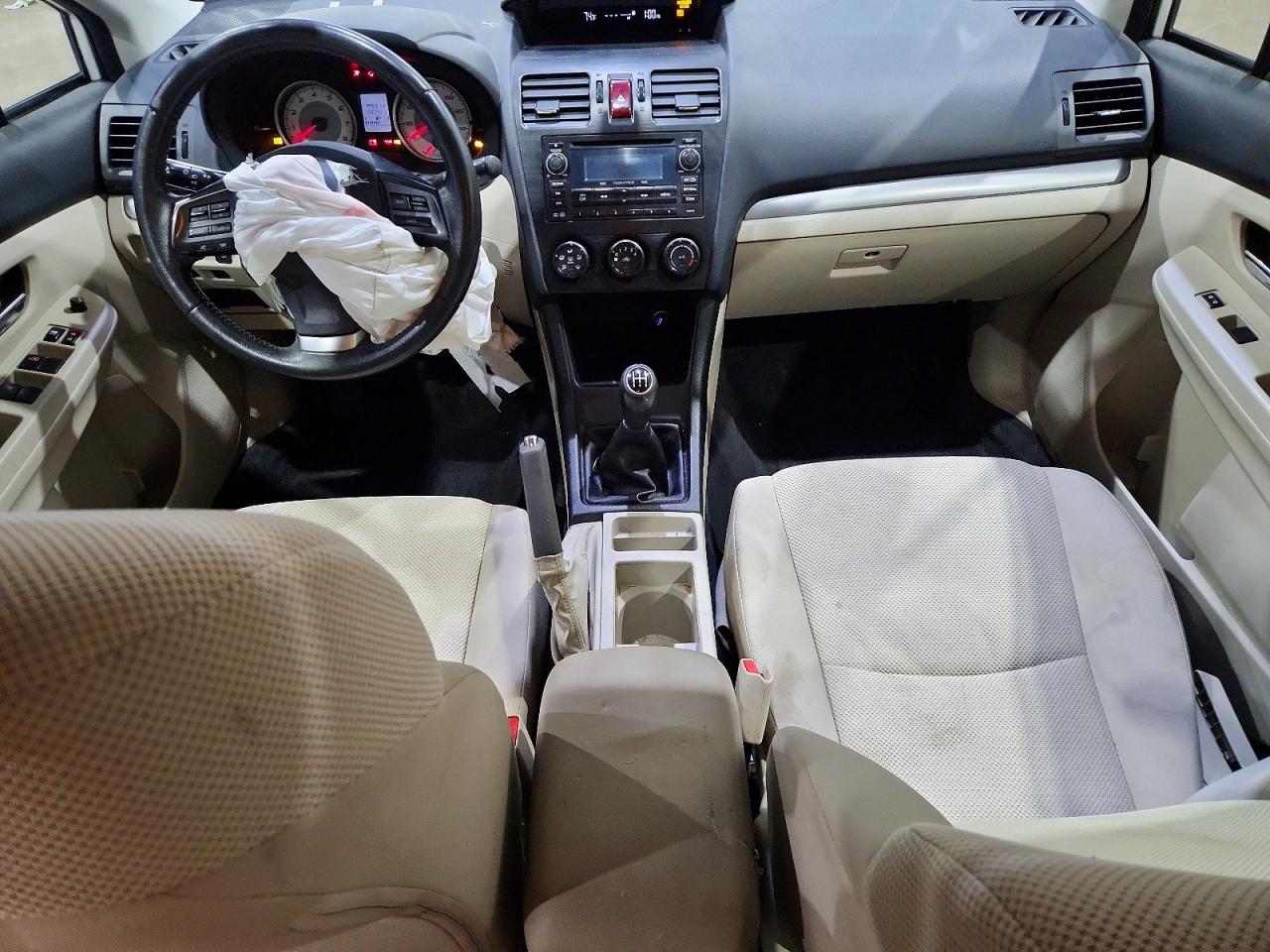 2012 Subaru Impreza Premium White vin: JF1GPAD64CG227742