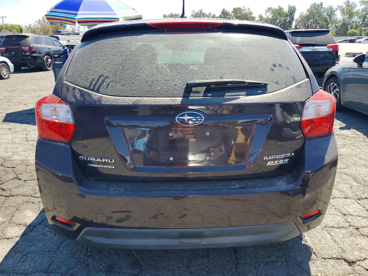 2013 Subaru Impreza Premium Burgundy vin: JF1GPAD64D2867089