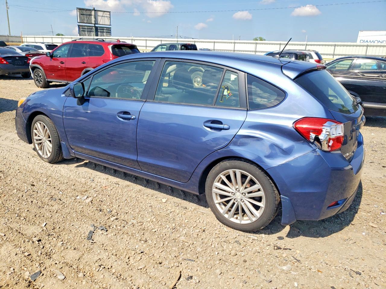 2013 Subaru Impreza Premium Blue vin: JF1GPAD64DH208457