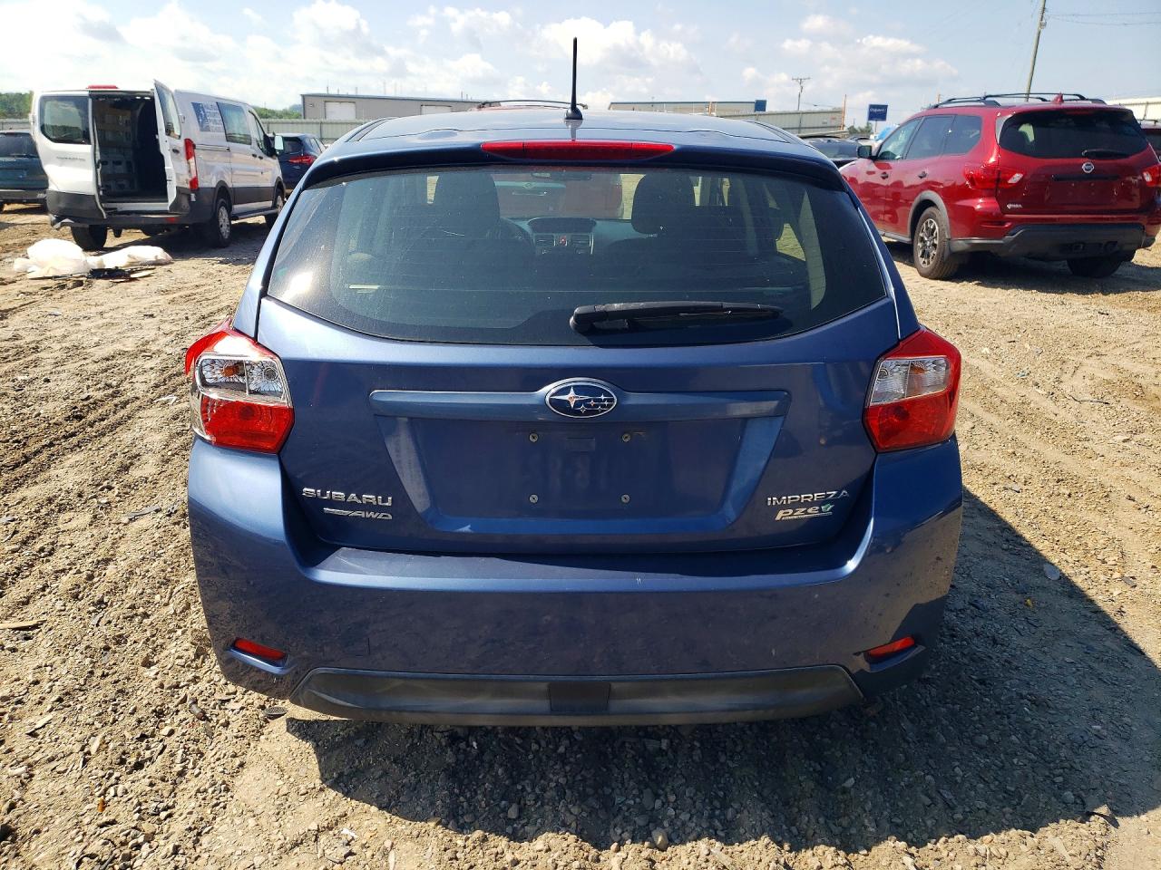 2013 Subaru Impreza Premium Blue vin: JF1GPAD64DH208457