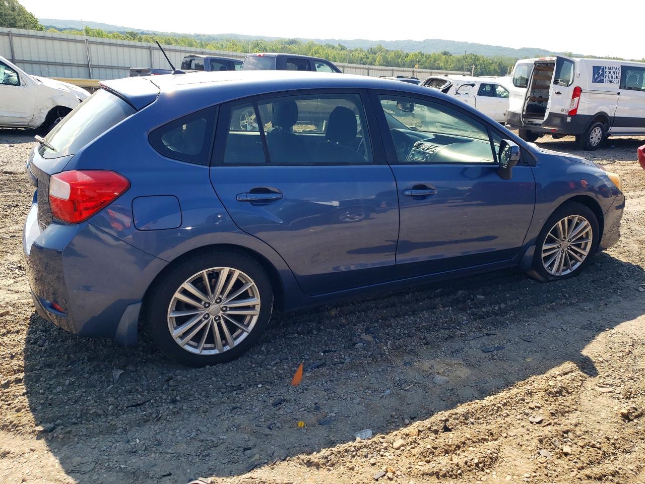 2013 Subaru Impreza Premium Blue vin: JF1GPAD64DH208457