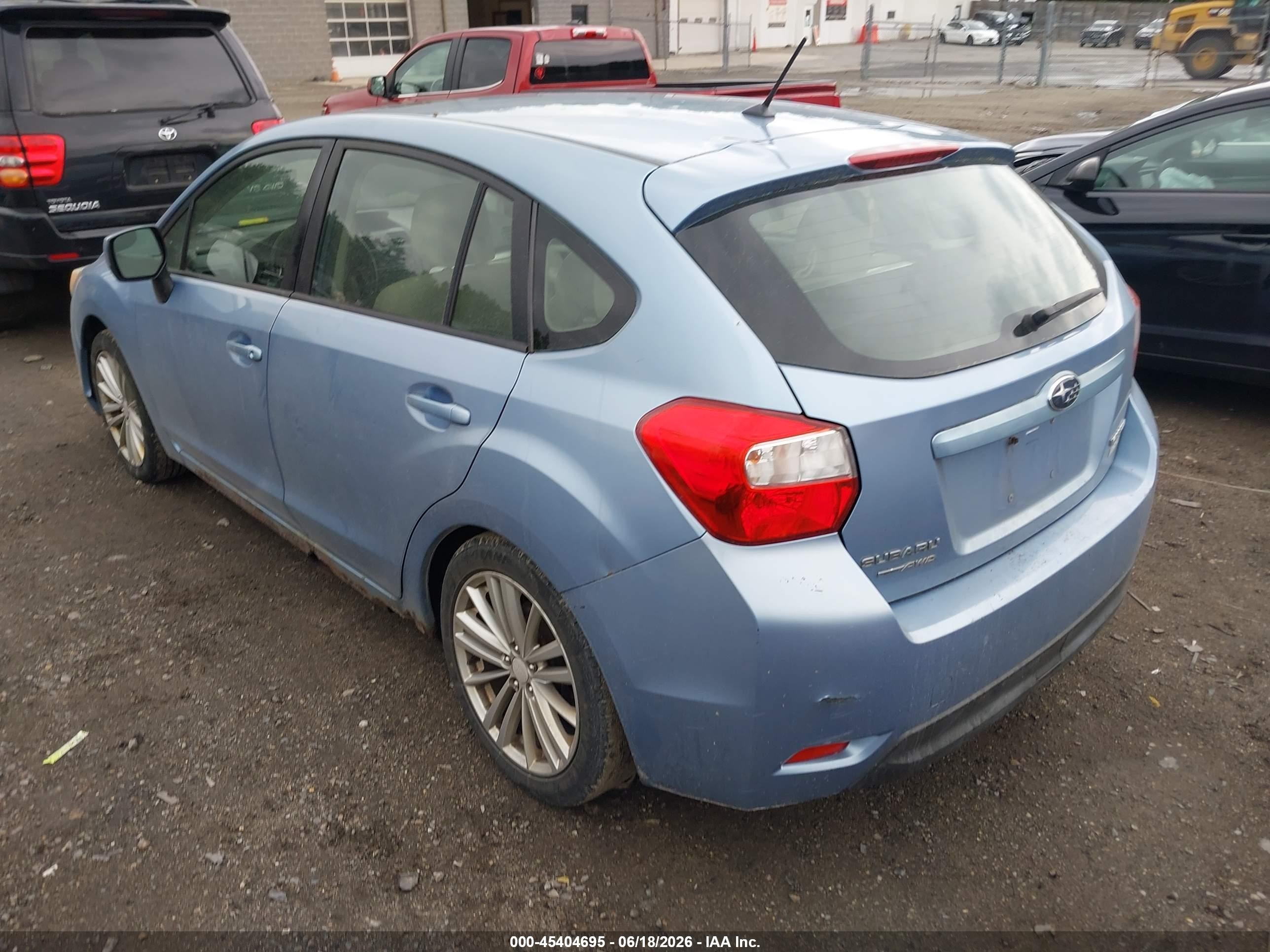 2012 Subaru Impreza 2.0i Premium Синий vin: JF1GPAD65CG200016