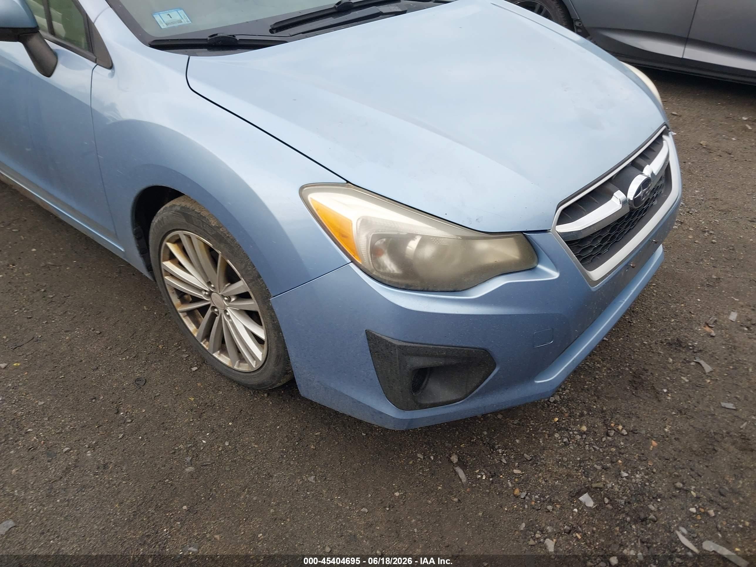 2012 Subaru Impreza 2.0i Premium Синий vin: JF1GPAD65CG200016