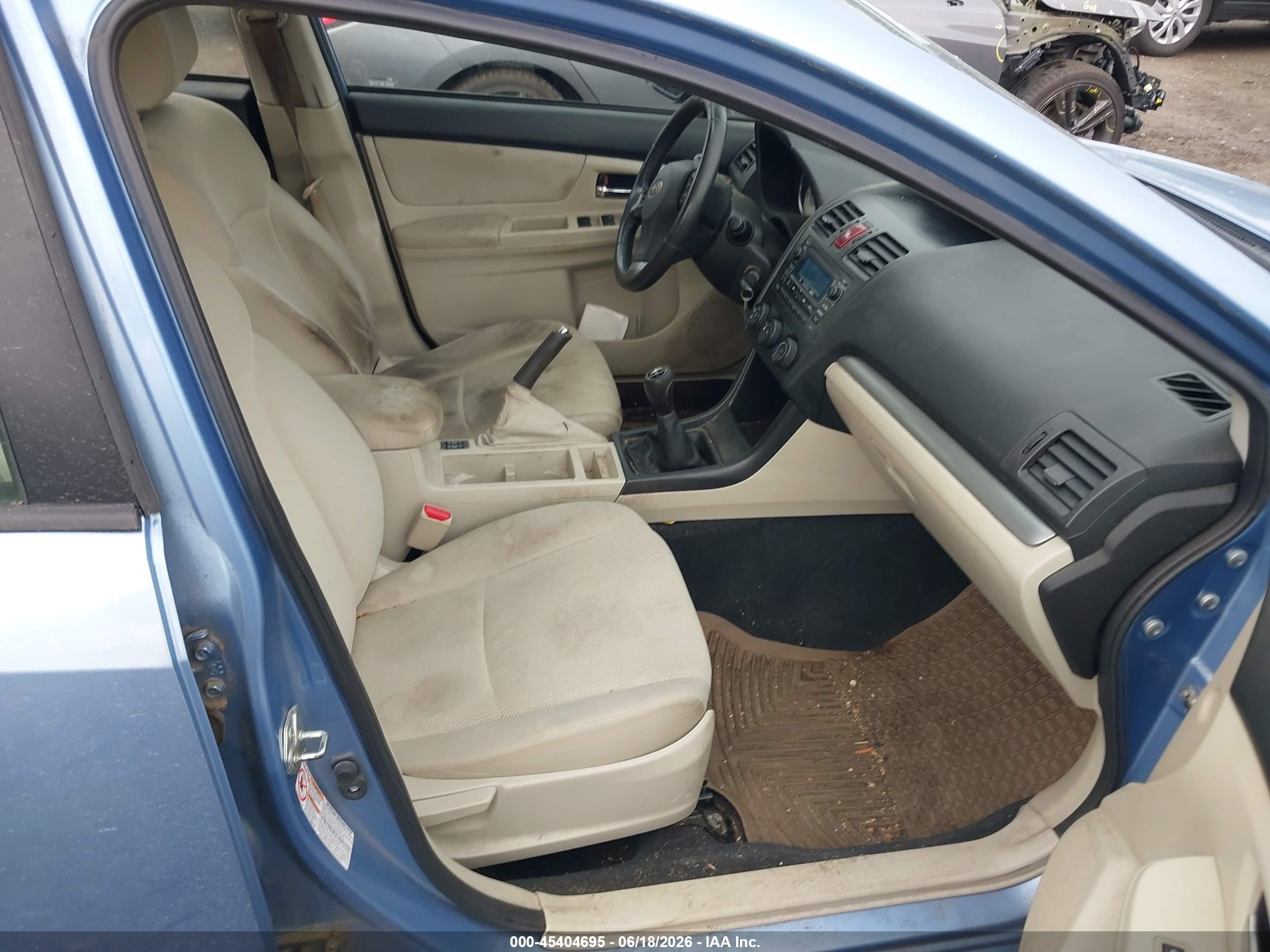 2012 Subaru Impreza 2.0i Premium Синий vin: JF1GPAD65CG200016