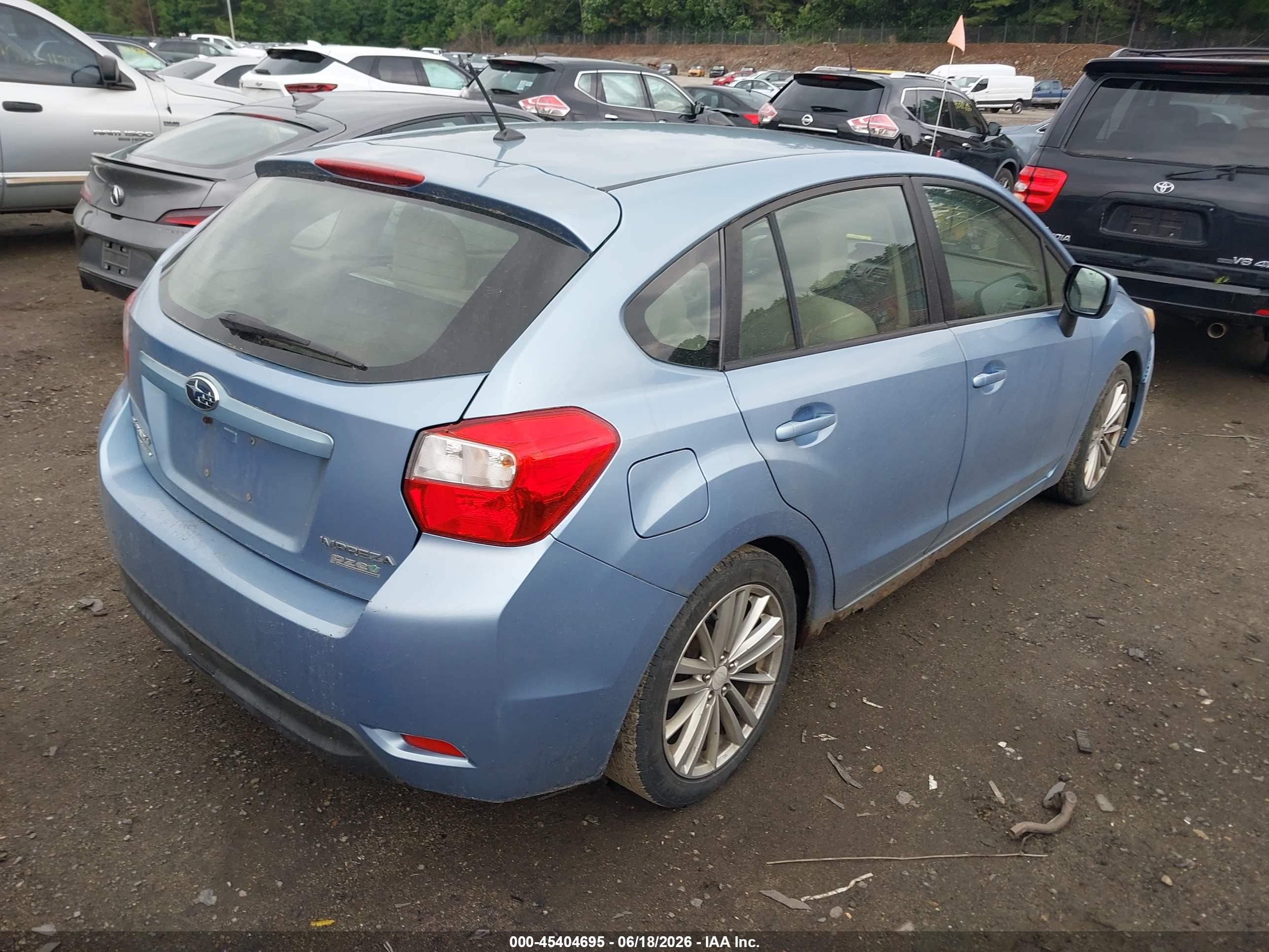 2012 Subaru Impreza 2.0i Premium Синий vin: JF1GPAD65CG200016