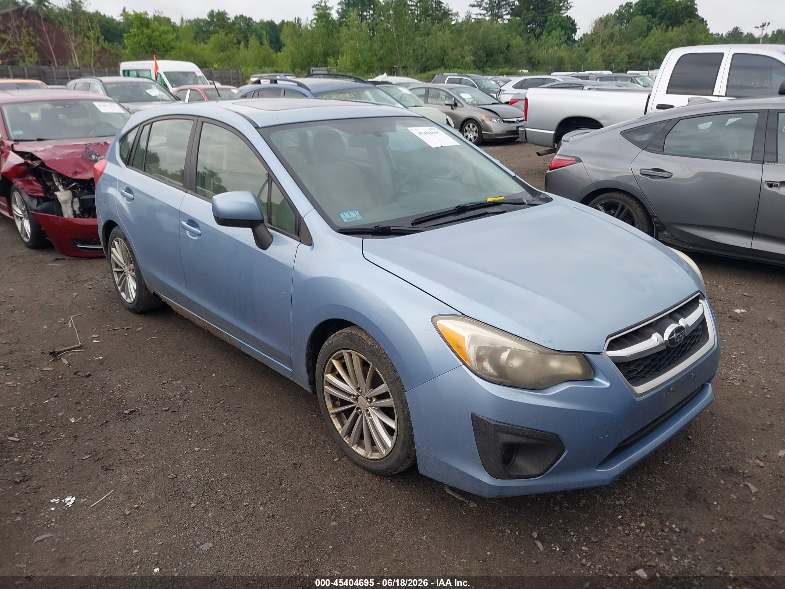 2012 Subaru Impreza 2.0i Premium Синий vin: JF1GPAD65CG200016