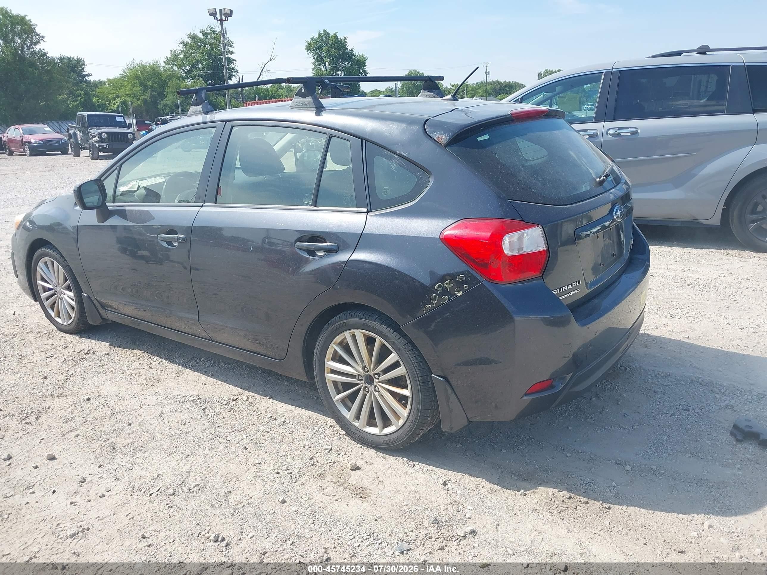 2012 Subaru Impreza 2.0i Premium Gray vin: JF1GPAD65CG242539