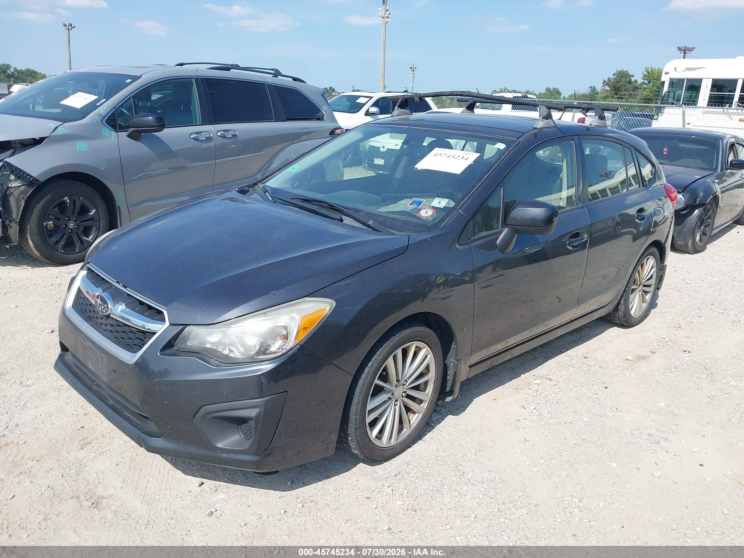 2012 Subaru Impreza 2.0i Premium Gray vin: JF1GPAD65CG242539