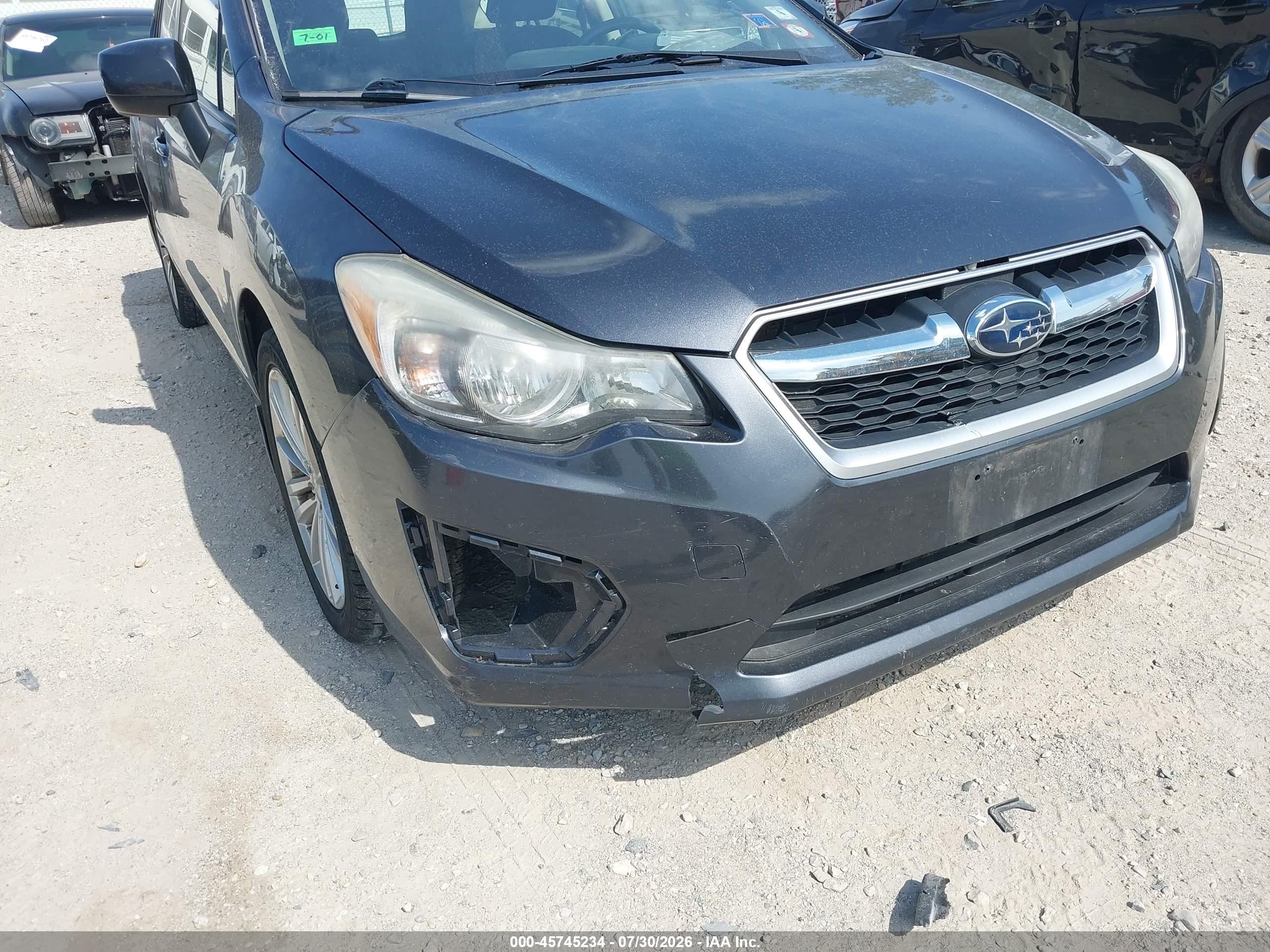 2012 Subaru Impreza 2.0i Premium Gray vin: JF1GPAD65CG242539