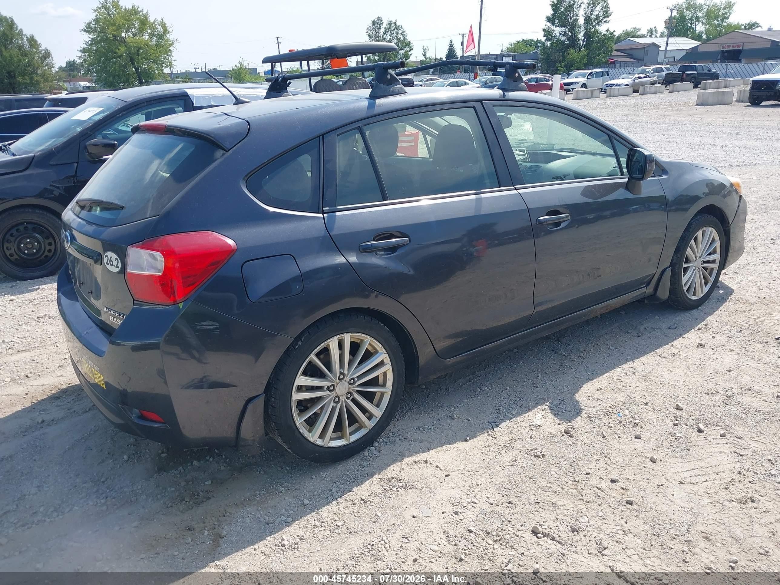 2012 Subaru Impreza 2.0i Premium Gray vin: JF1GPAD65CG242539