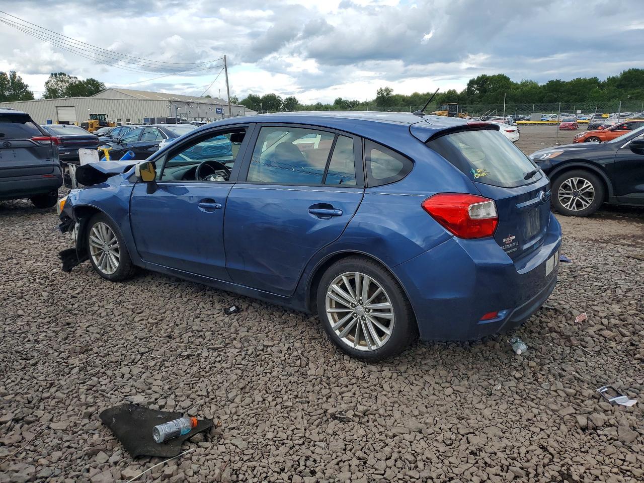 2012 Subaru Impreza Premium Blue vin: JF1GPAD65CG242976