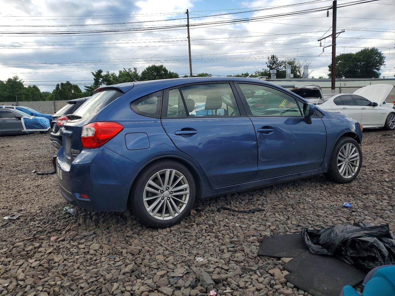 2012 Subaru Impreza Premium Blue vin: JF1GPAD65CG242976