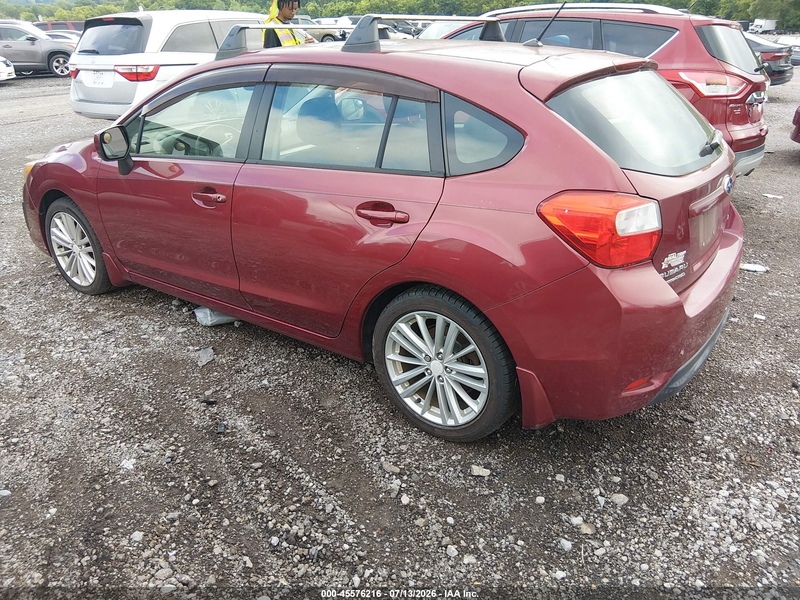 2013 Subaru Impreza 2.0i Premium Black vin: JF1GPAD65D2888436