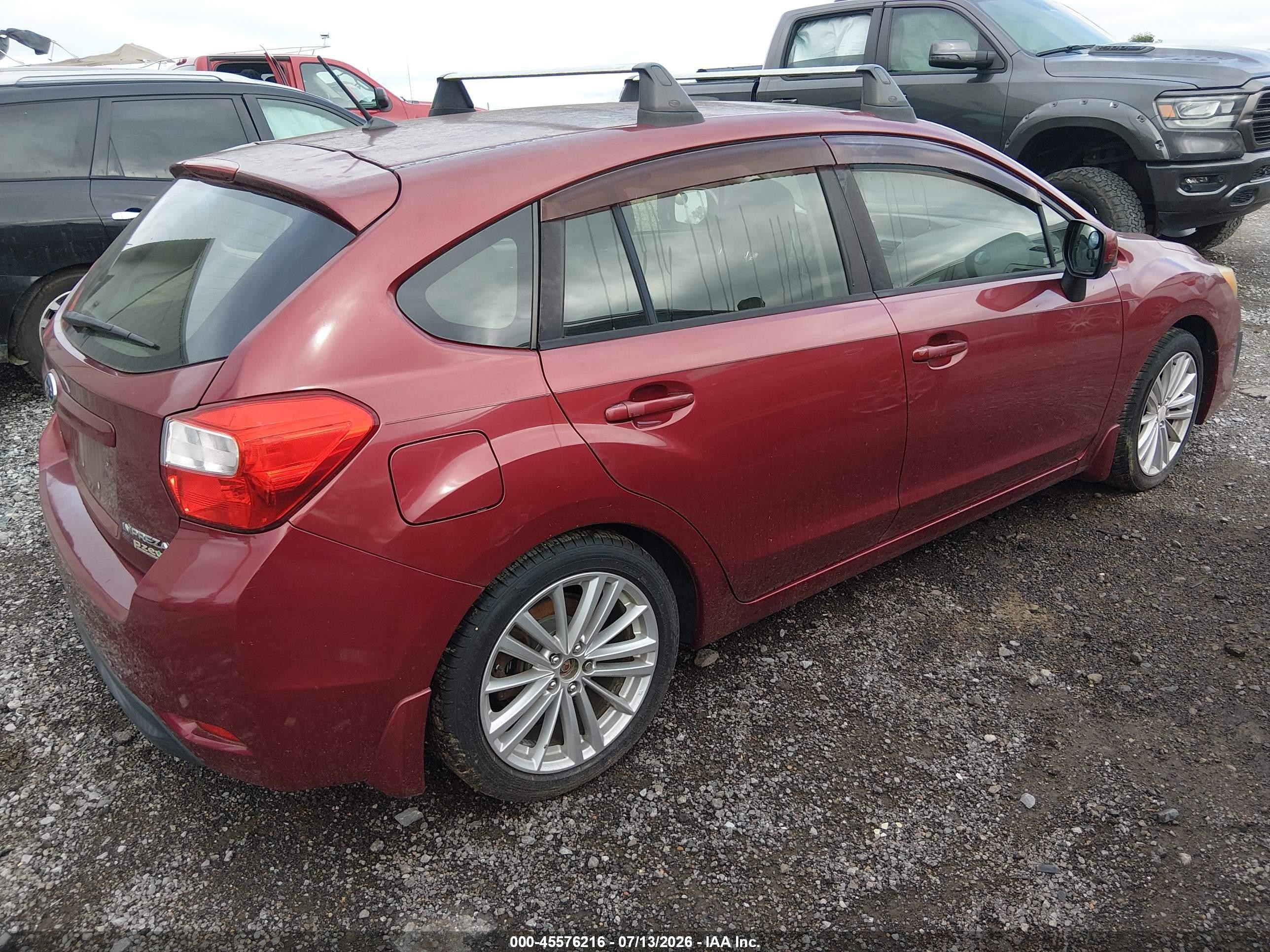 2013 Subaru Impreza 2.0i Premium Black vin: JF1GPAD65D2888436