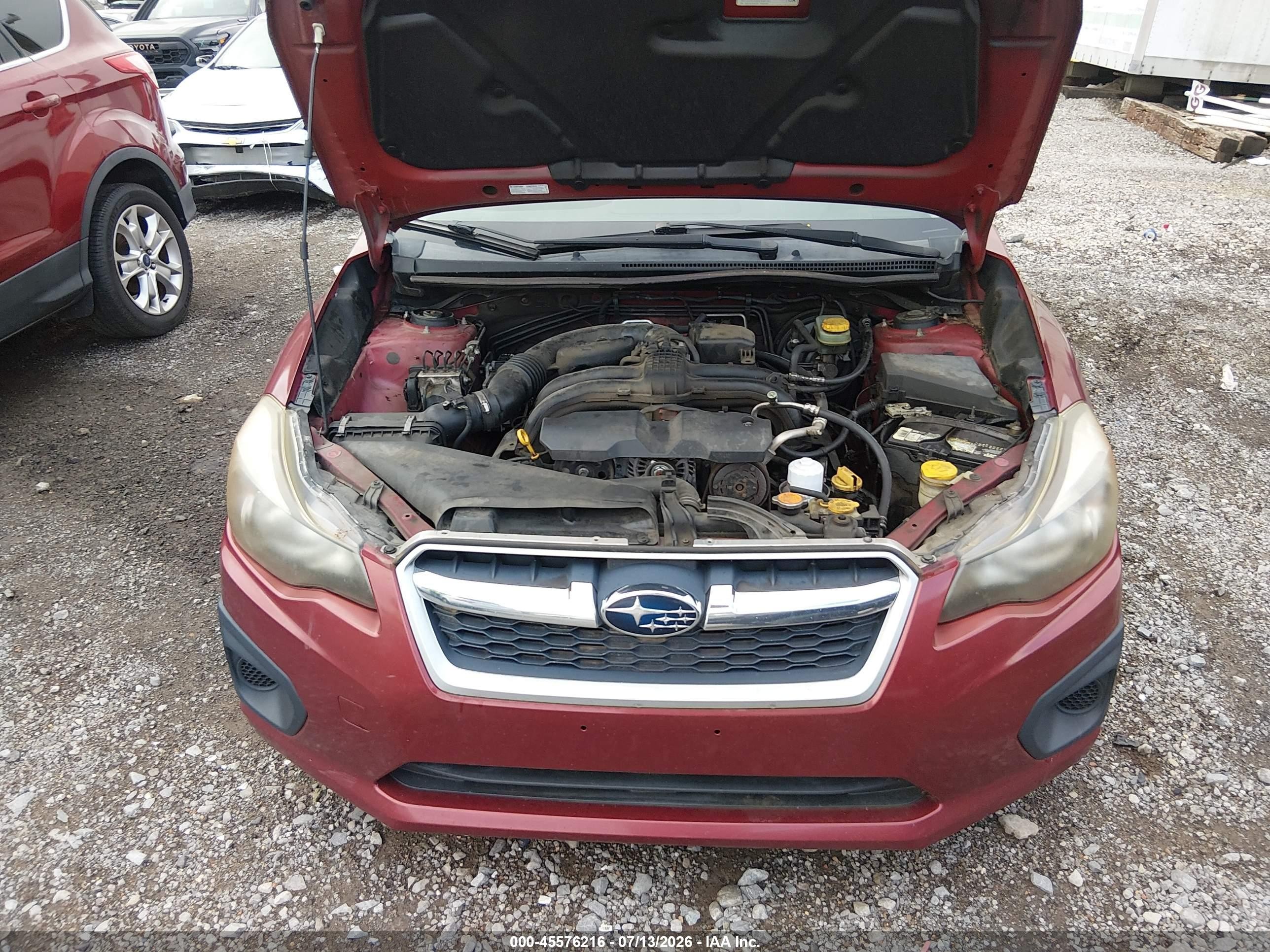 2013 Subaru Impreza 2.0i Premium Black vin: JF1GPAD65D2888436