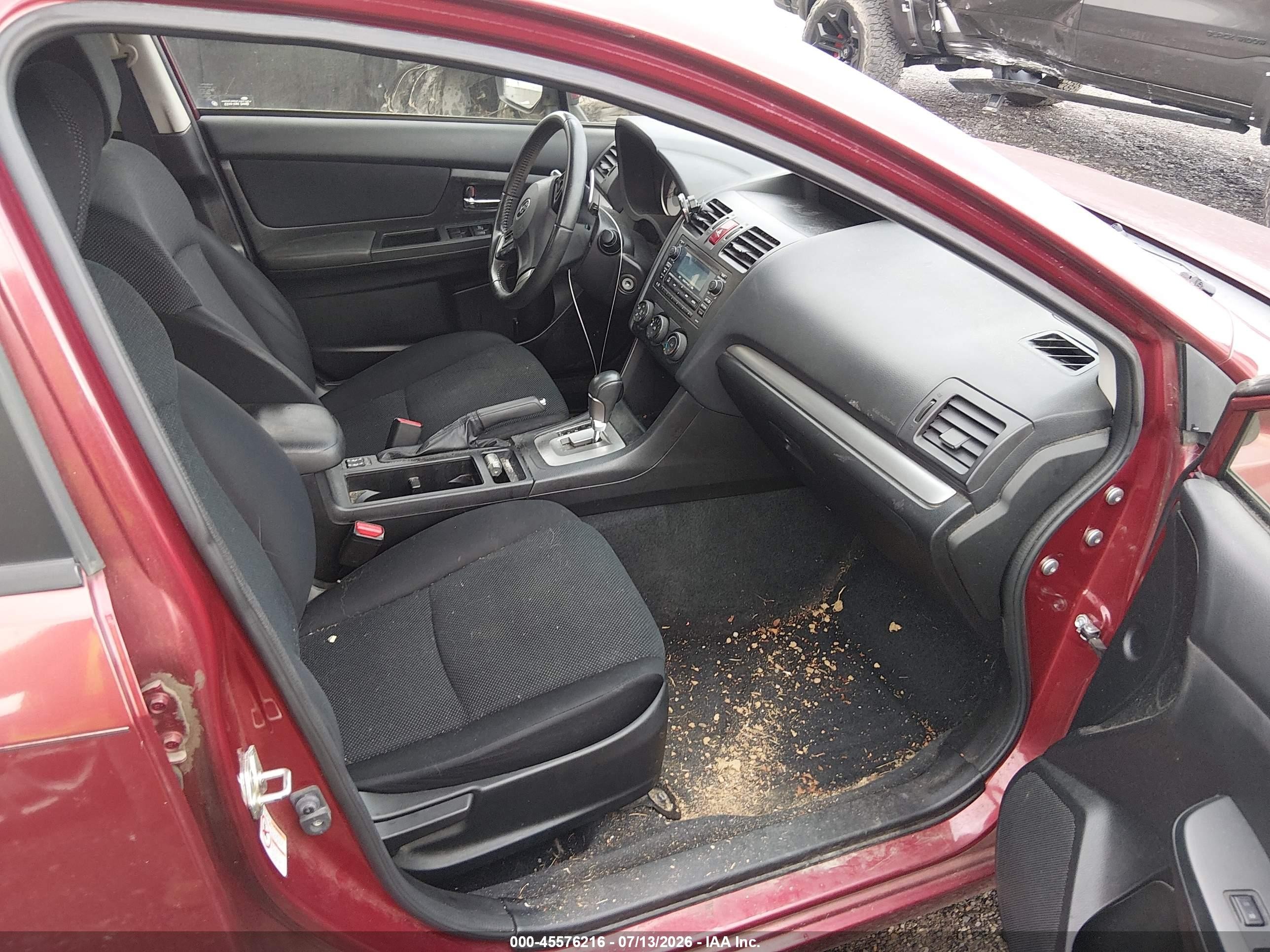 2013 Subaru Impreza 2.0i Premium Black vin: JF1GPAD65D2888436