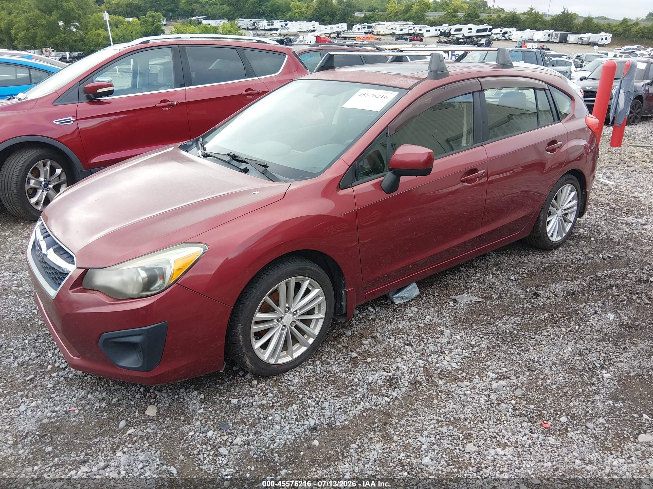 2013 Subaru Impreza 2.0i Premium Black vin: JF1GPAD65D2888436