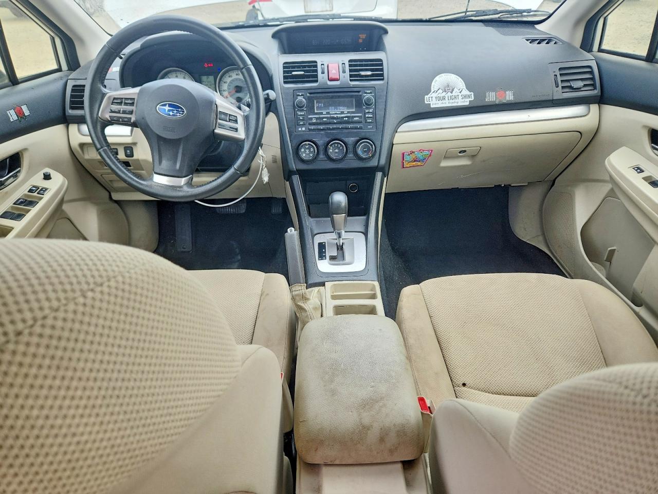 2014 Subaru Impreza Premium White vin: JF1GPAD65E8259287