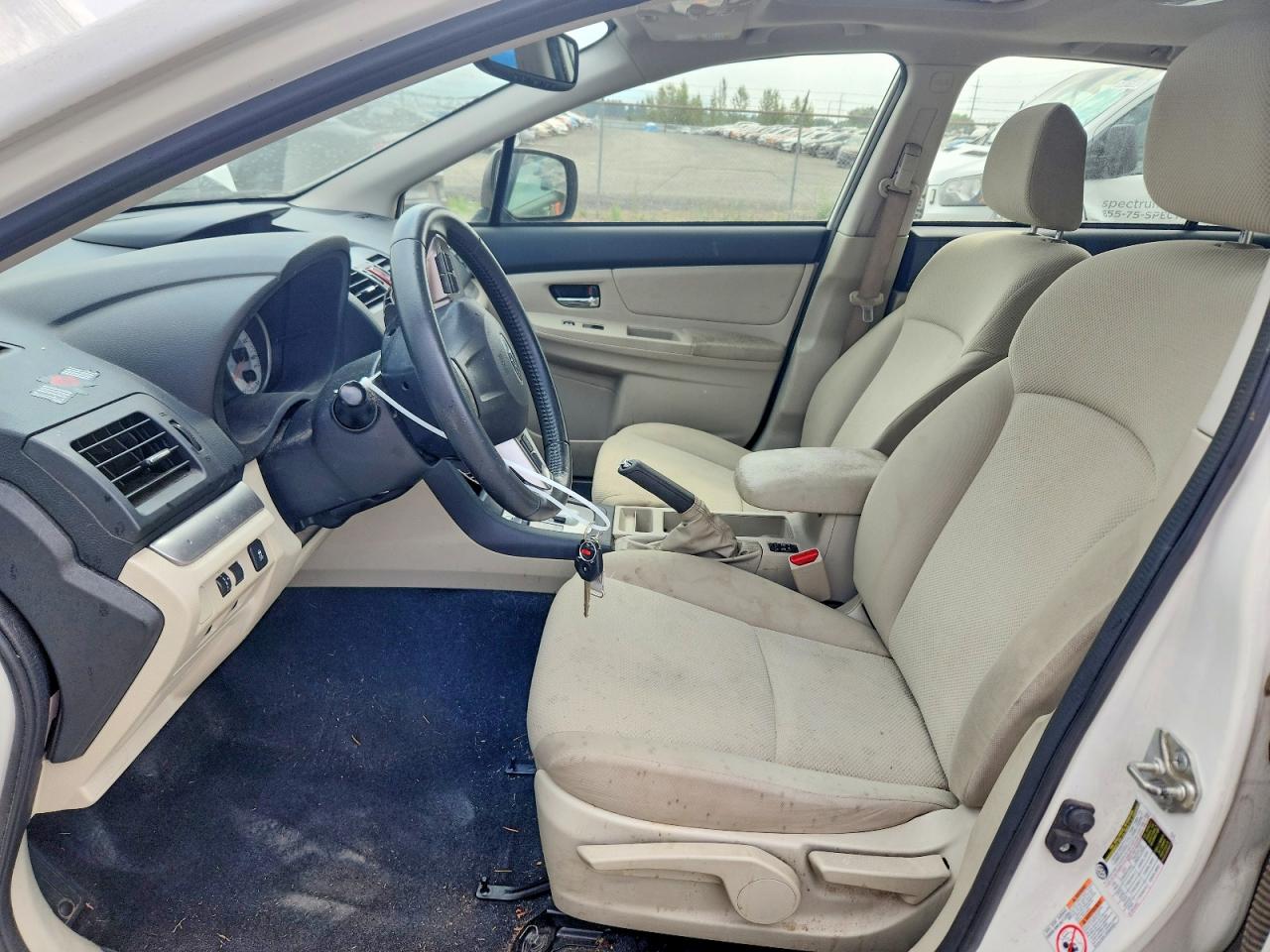 2014 Subaru Impreza Premium White vin: JF1GPAD65E8259287