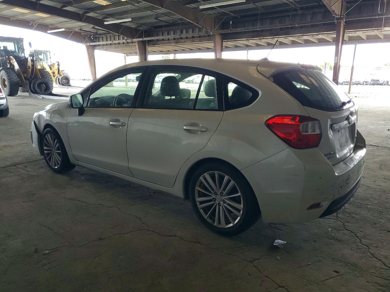 2014 Subaru Impreza White vin: JF1GPAD65EH335087