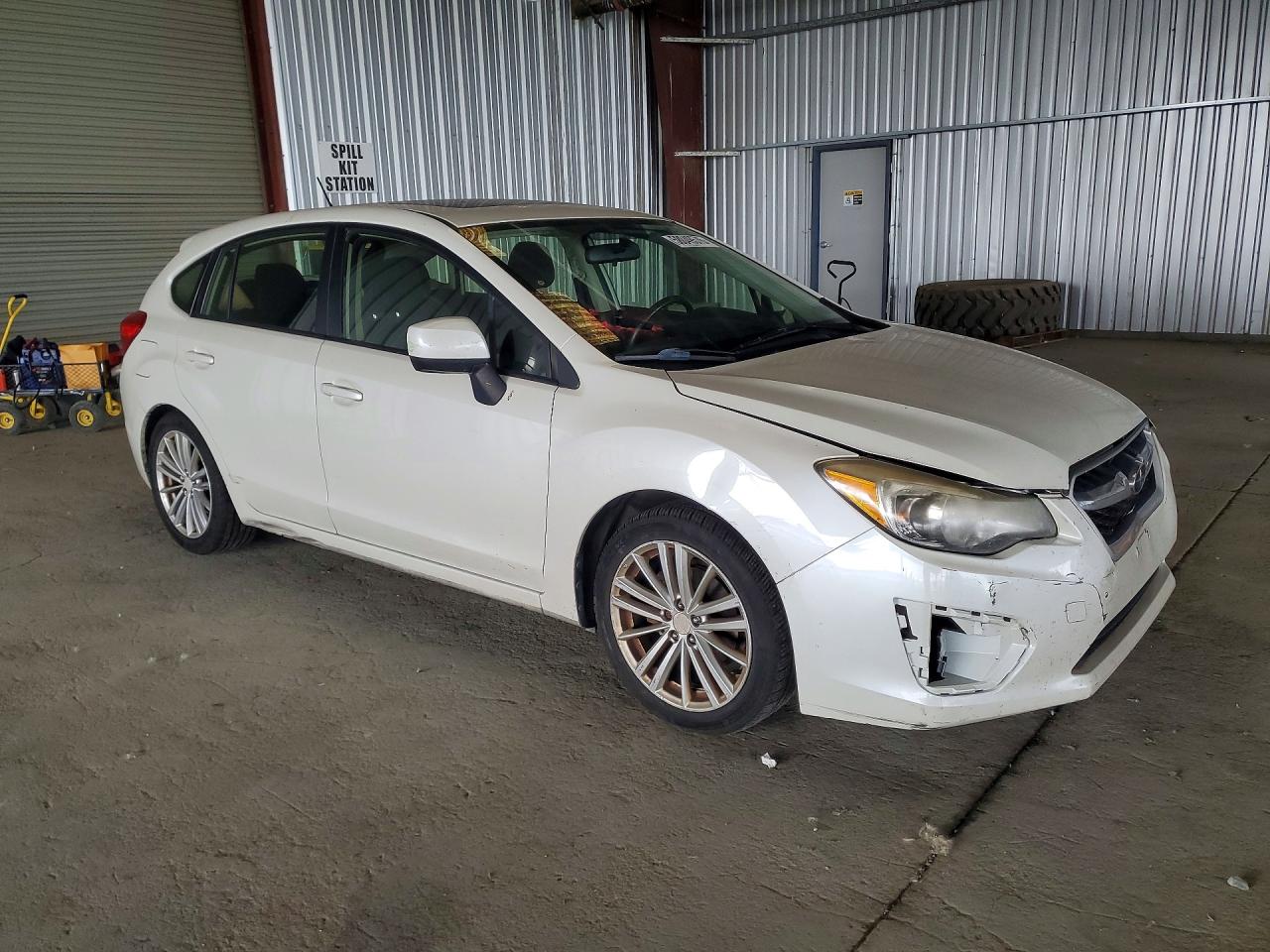 2014 Subaru Impreza White vin: JF1GPAD65EH335087