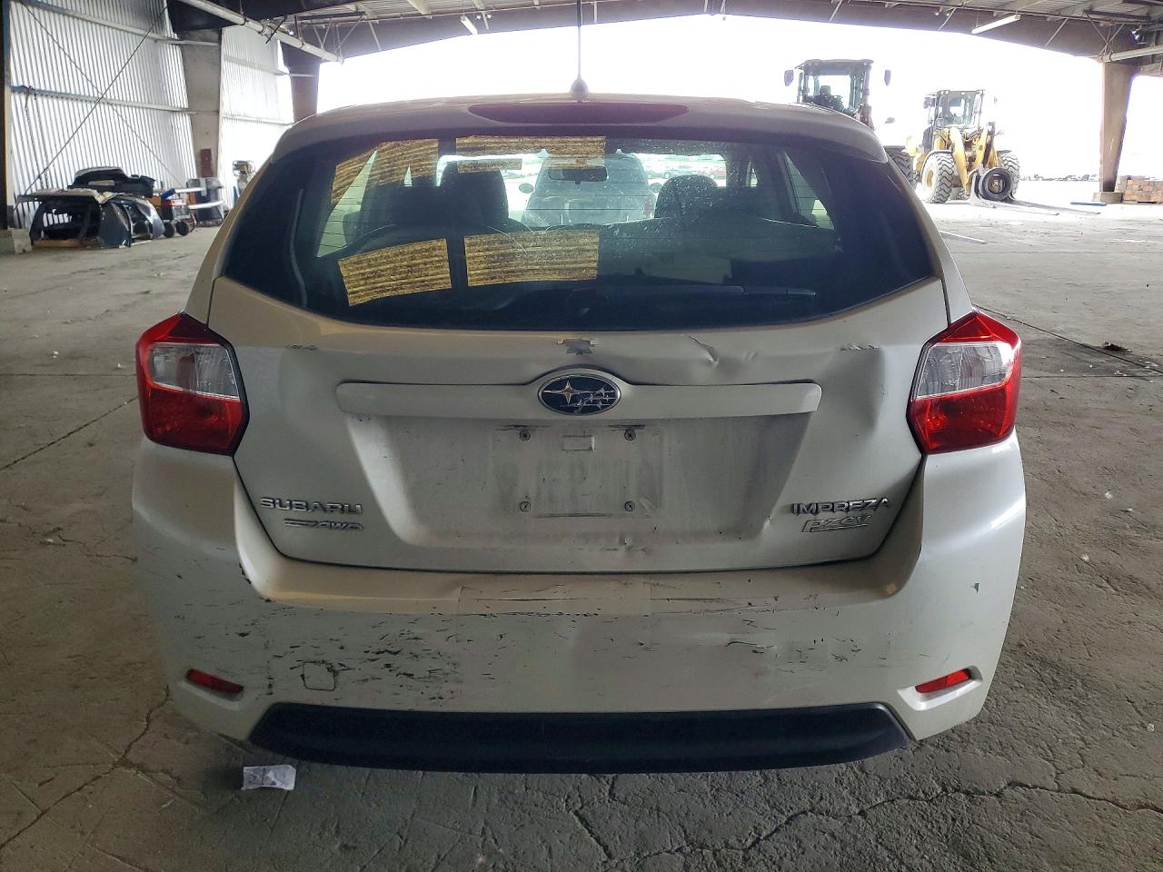 2014 Subaru Impreza White vin: JF1GPAD65EH335087