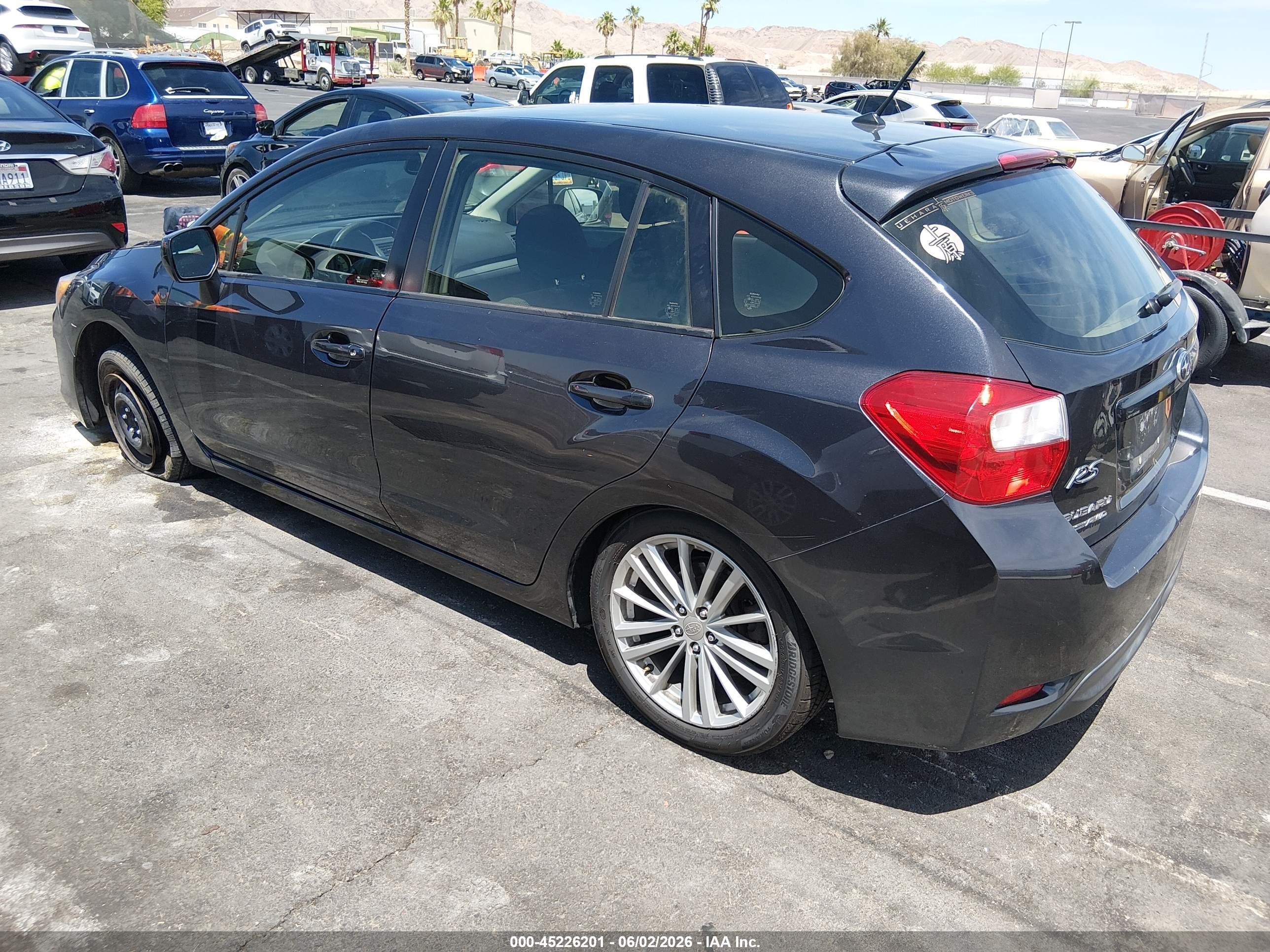 2013 Subaru Impreza 2.0i Premium Black vin: JF1GPAD66D1818854