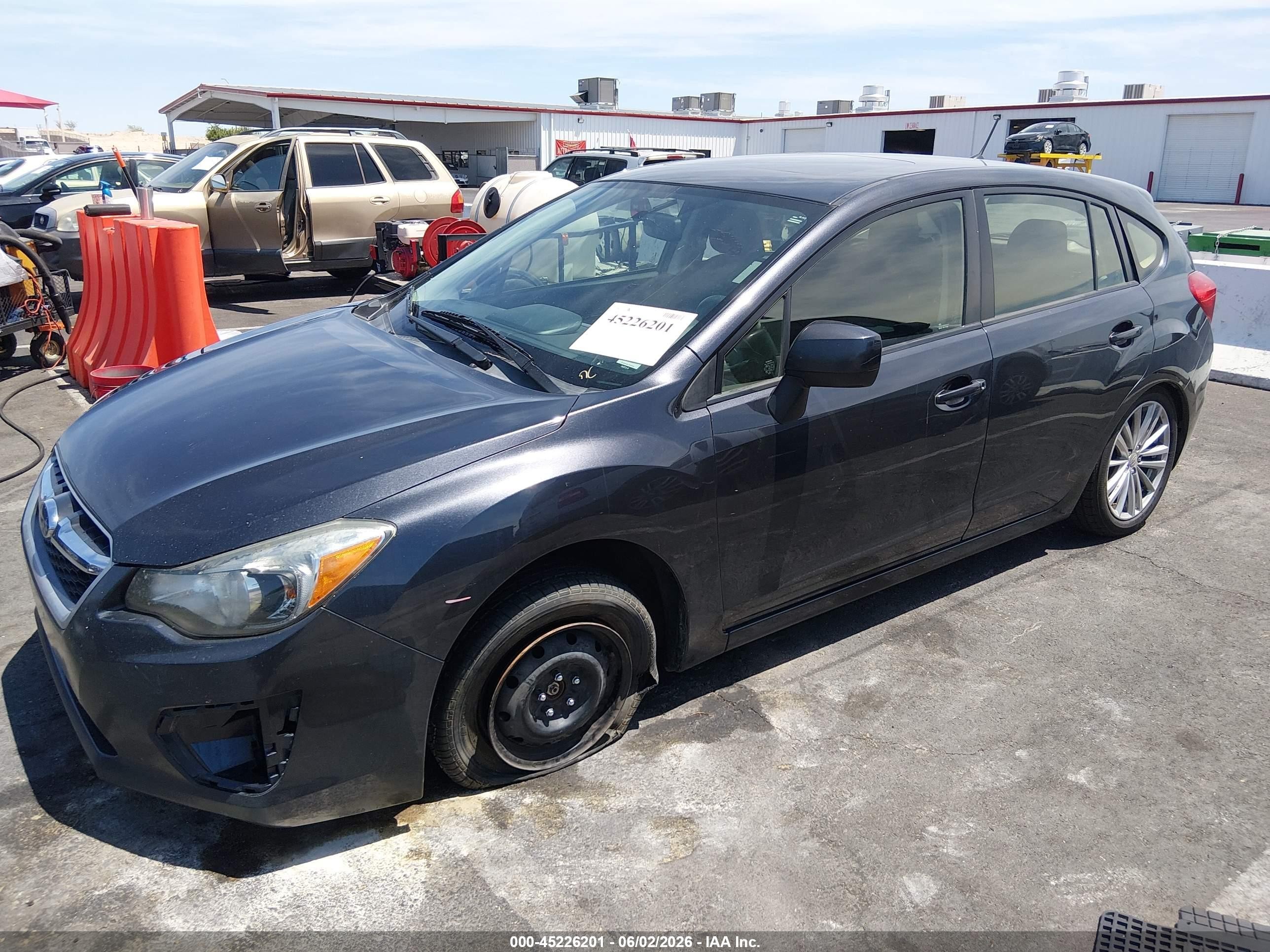 2013 Subaru Impreza 2.0i Premium Black vin: JF1GPAD66D1818854