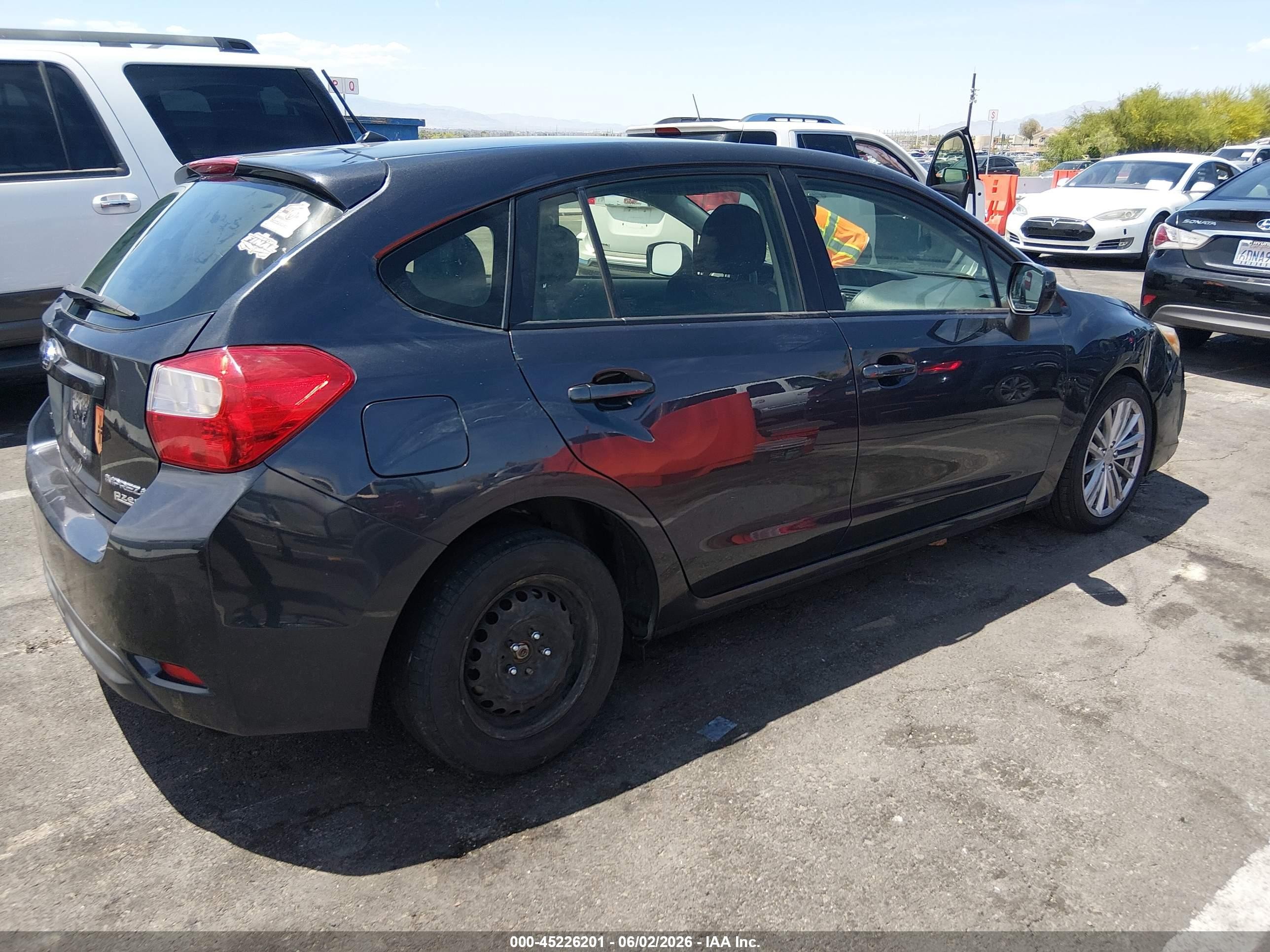 2013 Subaru Impreza 2.0i Premium Black vin: JF1GPAD66D1818854