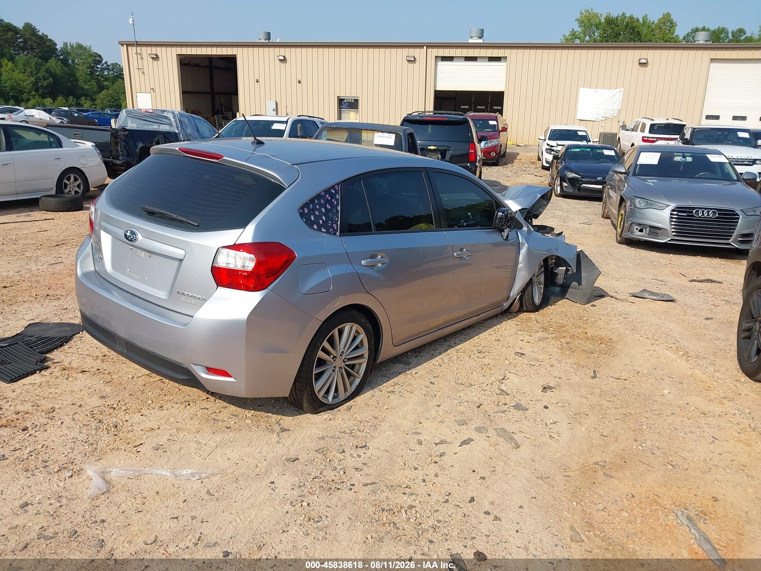 2013 Subaru Impreza 2.0i Premium Silver vin: JF1GPAD66D2888820