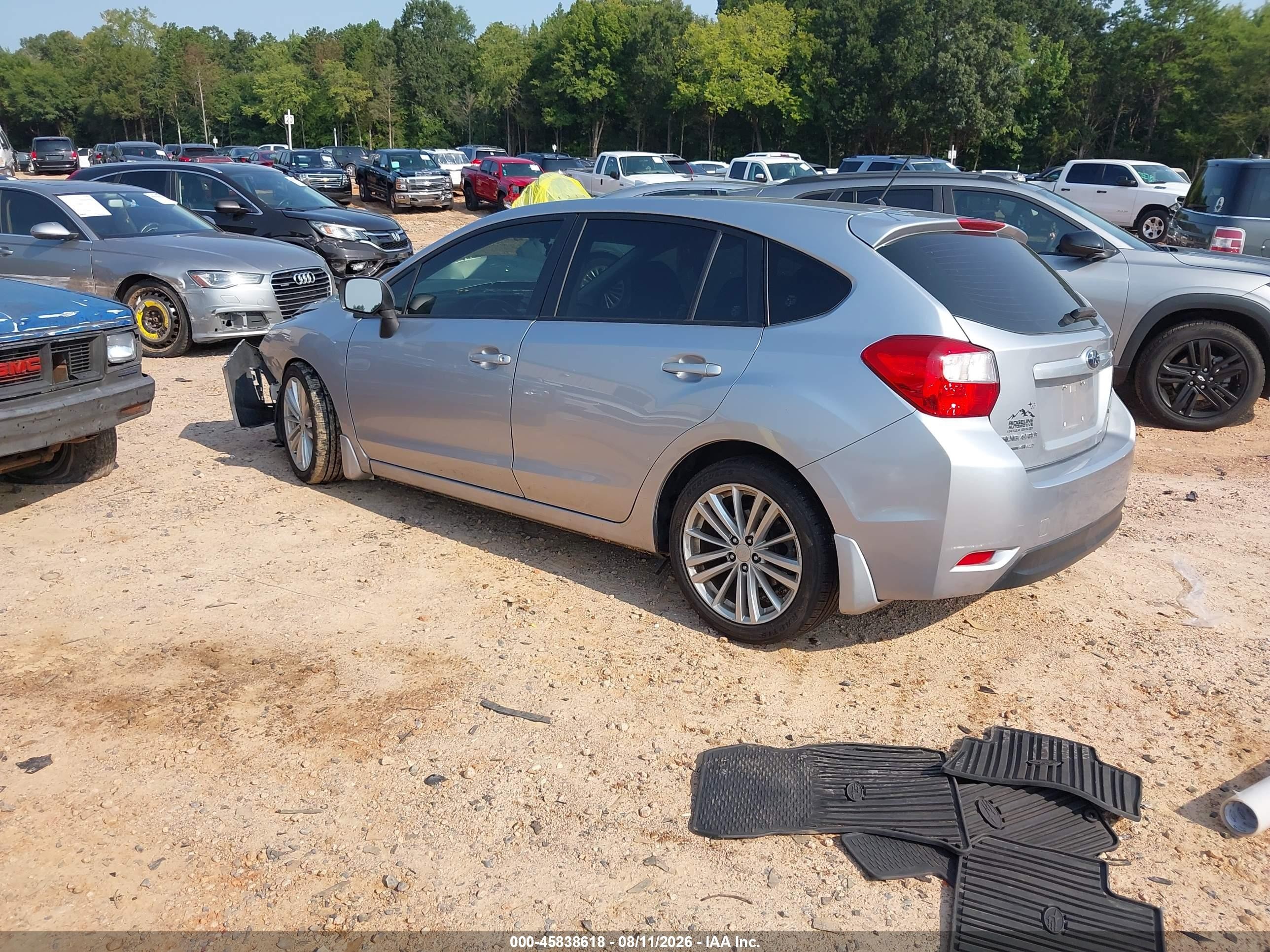 2013 Subaru Impreza 2.0i Premium Silver vin: JF1GPAD66D2888820